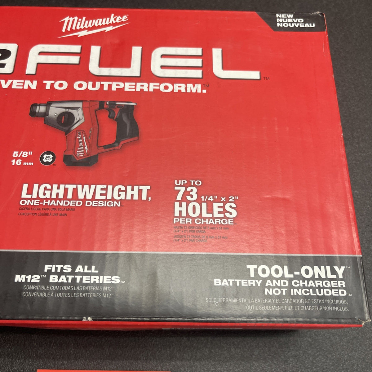 Milwaukee 2508-20 M12 FUEL 5/8" SDS Plus Rotary Hammer