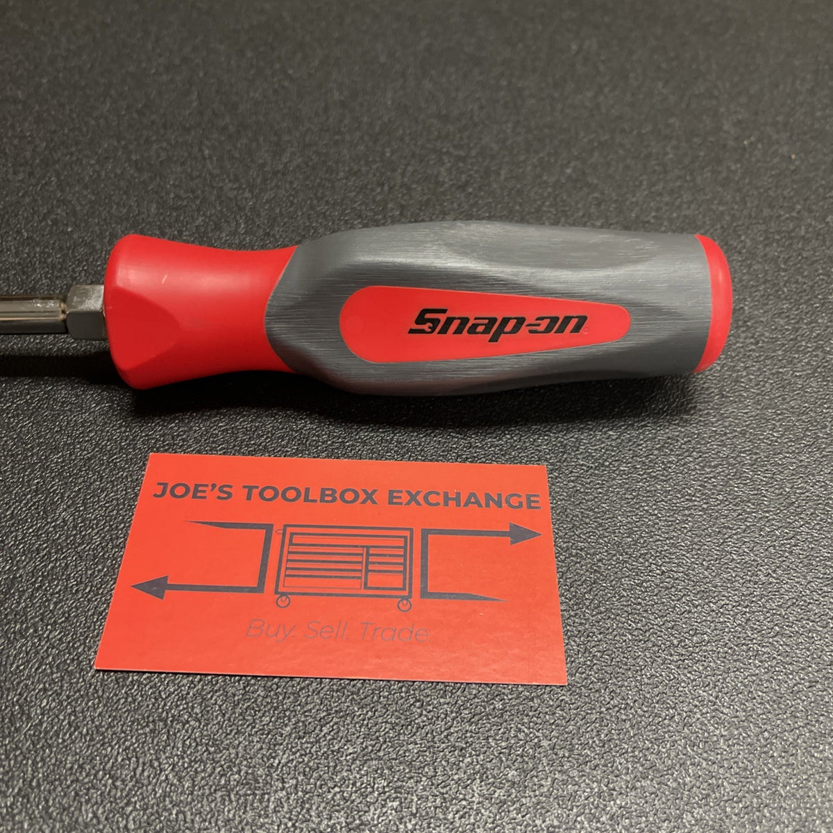 Snap-on Tools NEW USA RED Hard Handle 3/8" Flat Head / Slotted Screwdriver SHD8