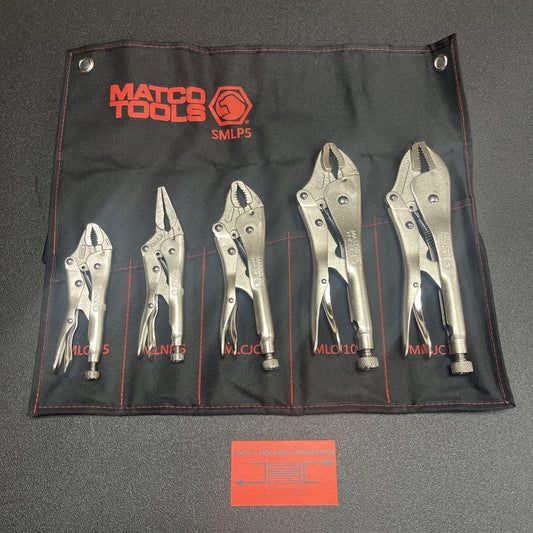 Matco Tools 5 Piece Locking Pliers Set - SMLP5