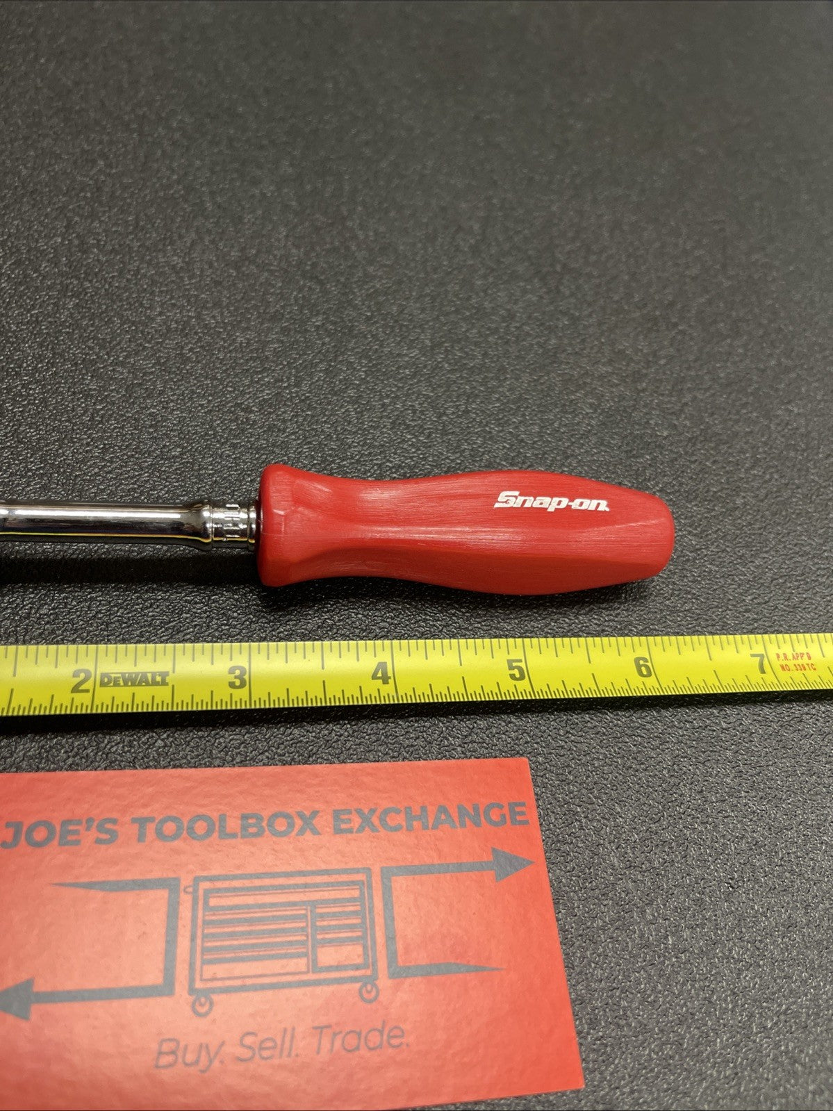 Snap-on Tools USA NEW RED 1/4" Drive Hard Grip Long Fixed Ratchet THLD72R THLD72