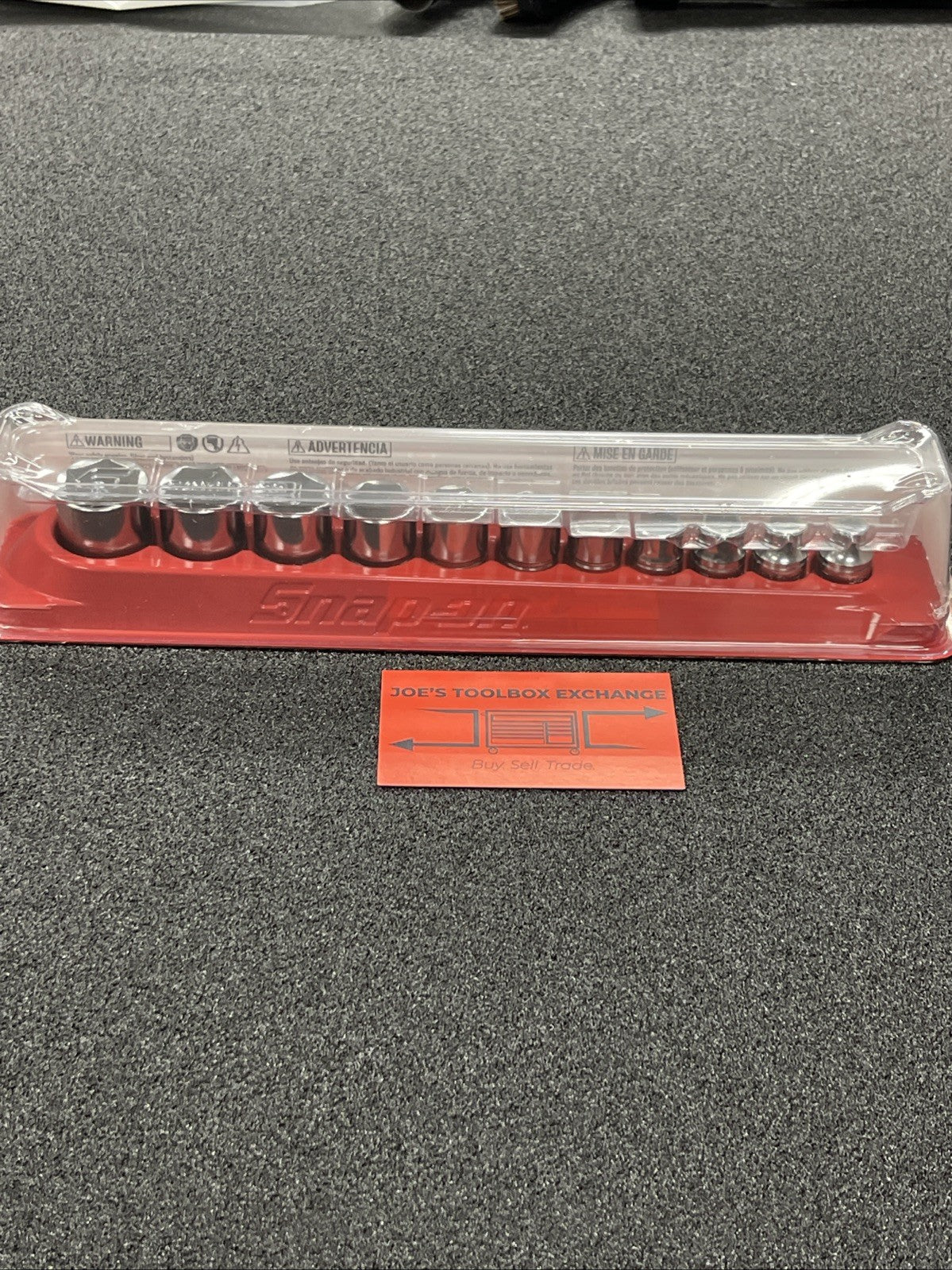 Snap-on Tools NEW 3/8" Drive 11pc SAE Shallow 6 Point Chrome Socket Set 211FSY