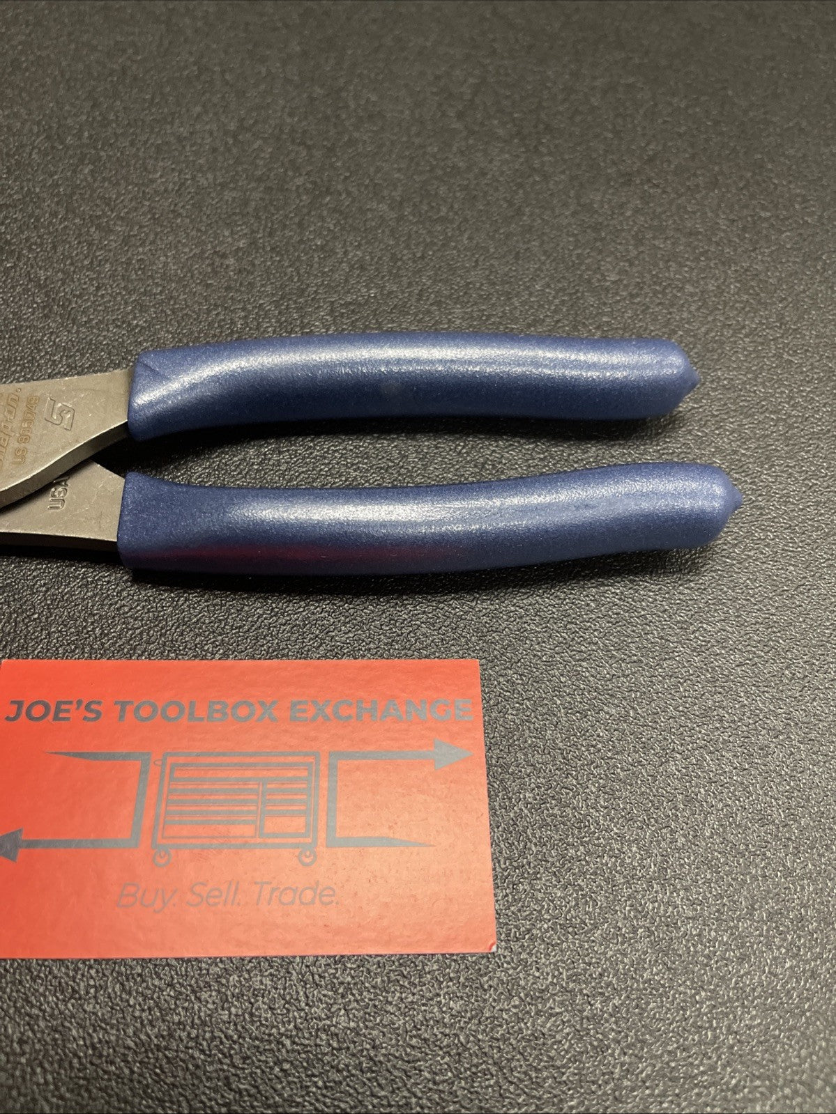 Snap-on Tools NEW POWER BLUE 9" Soft Grip Long Nose Slip Joint Pliers LN47ACFMB