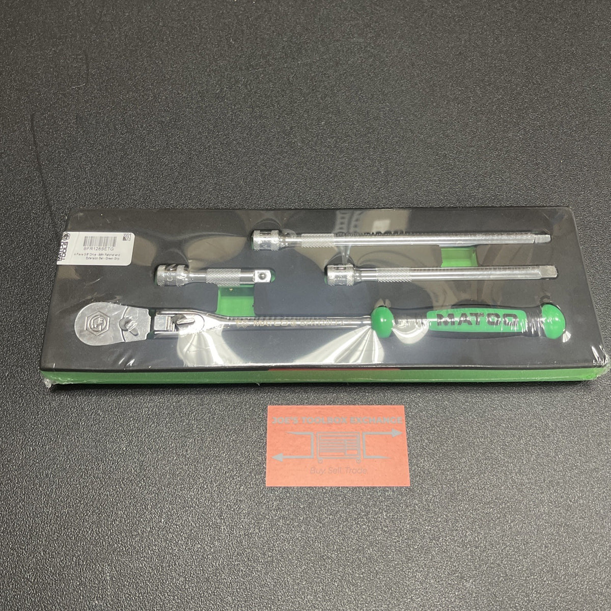 Matco Tools 3/8" Drive Flex Ratchet + Extensions Foam Set Green BFR128SETG