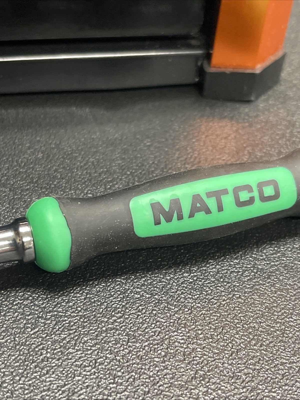 NEW! Matco 1/4" DRIVE 13-3/4" 88 TOOTH FLEX RATCHET ERGO HANDLE GREEN AFR128LFG