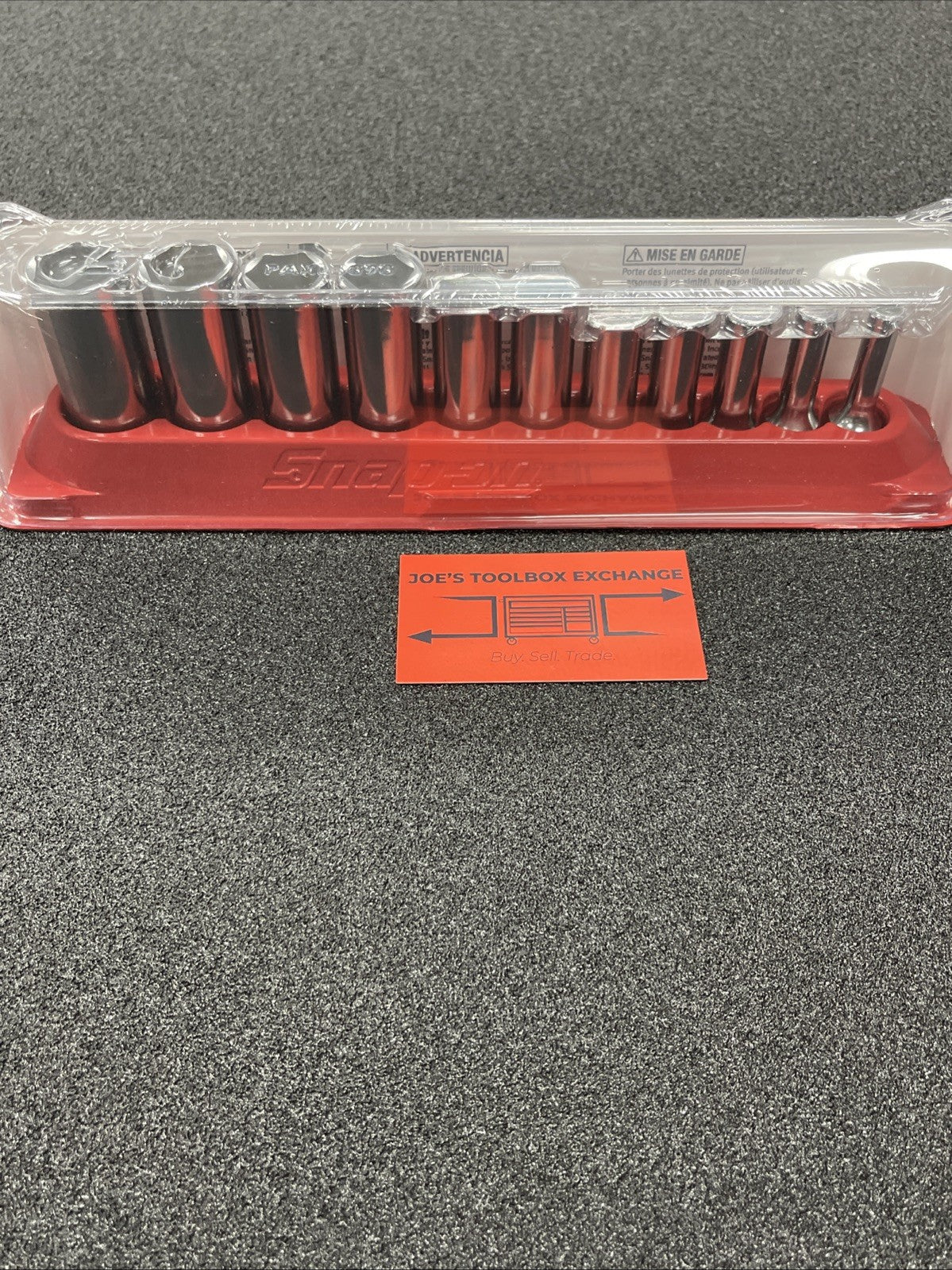 New Snap-on 3/8" Drive 1/4" thru 7/8" 6-Point Deep Socket Set 211SFSY