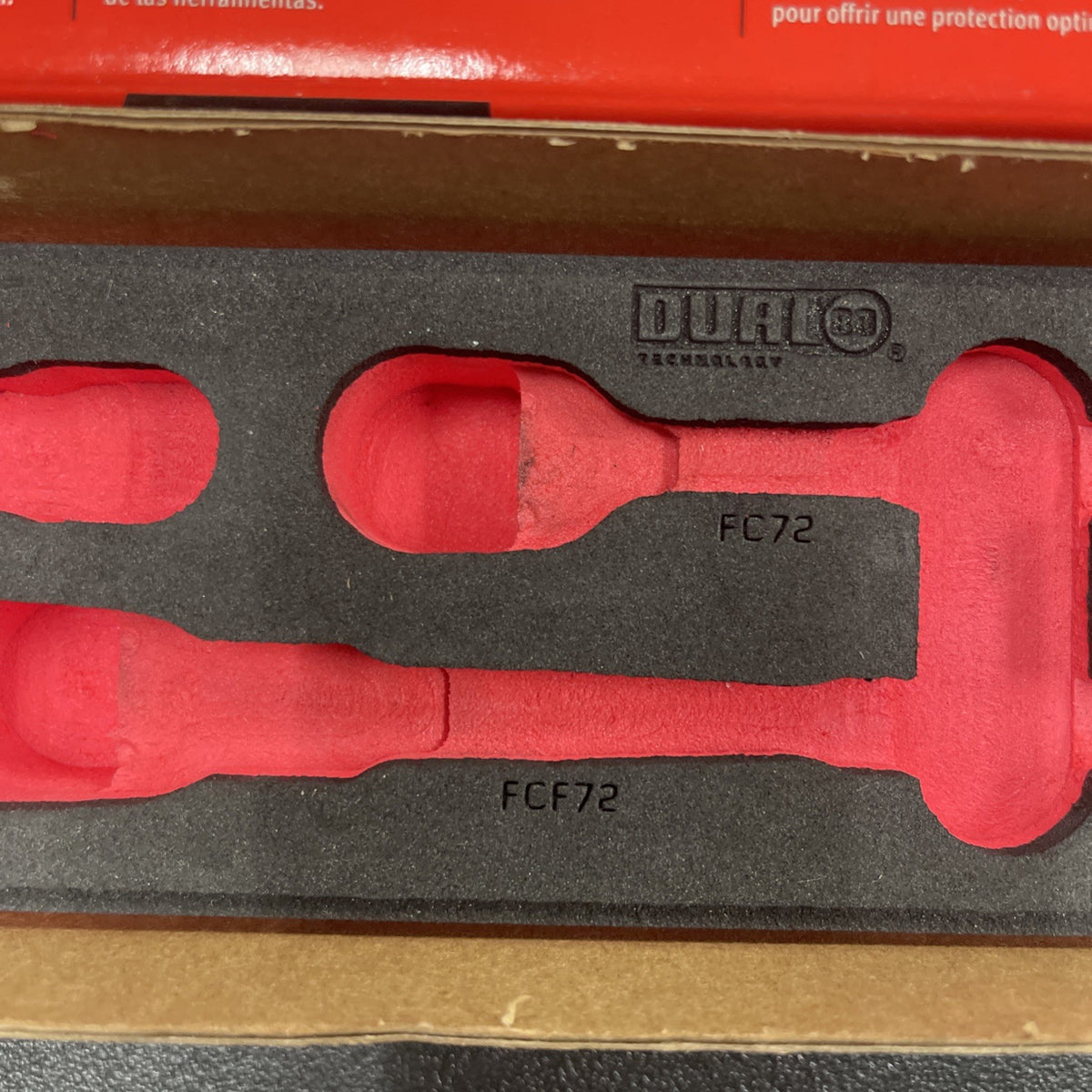 Snap-on Tools RED FOAM ORGANIZER for 6pc 3/8" Drive Compact Soft Grip Ratchets