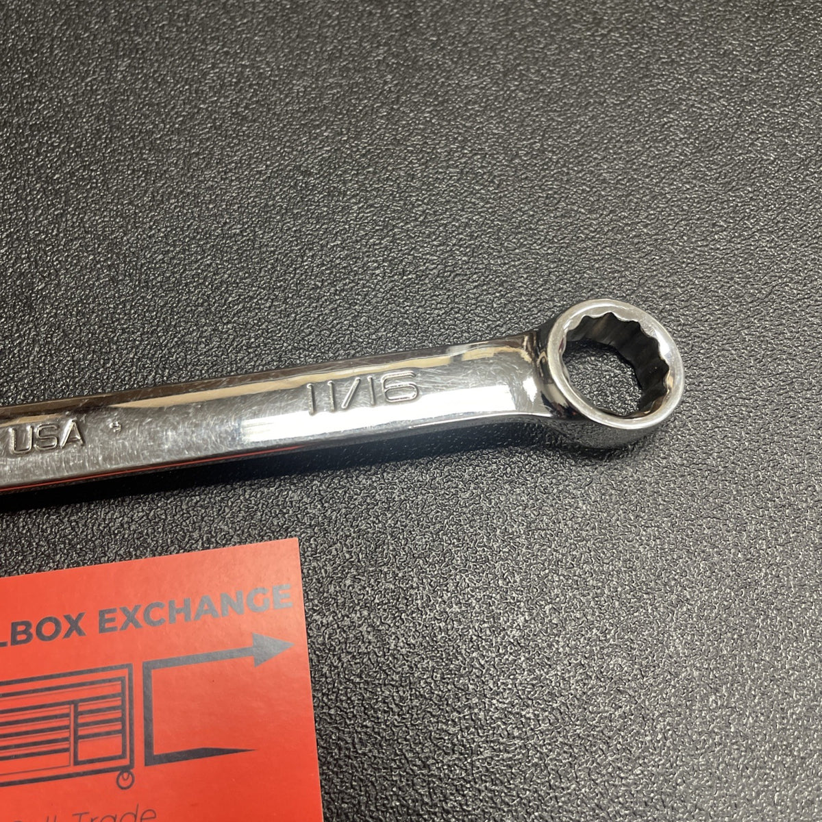 Snap-on Tools USA 11/16" SAE Standard Length Chrome Combo Wrench OEX22B