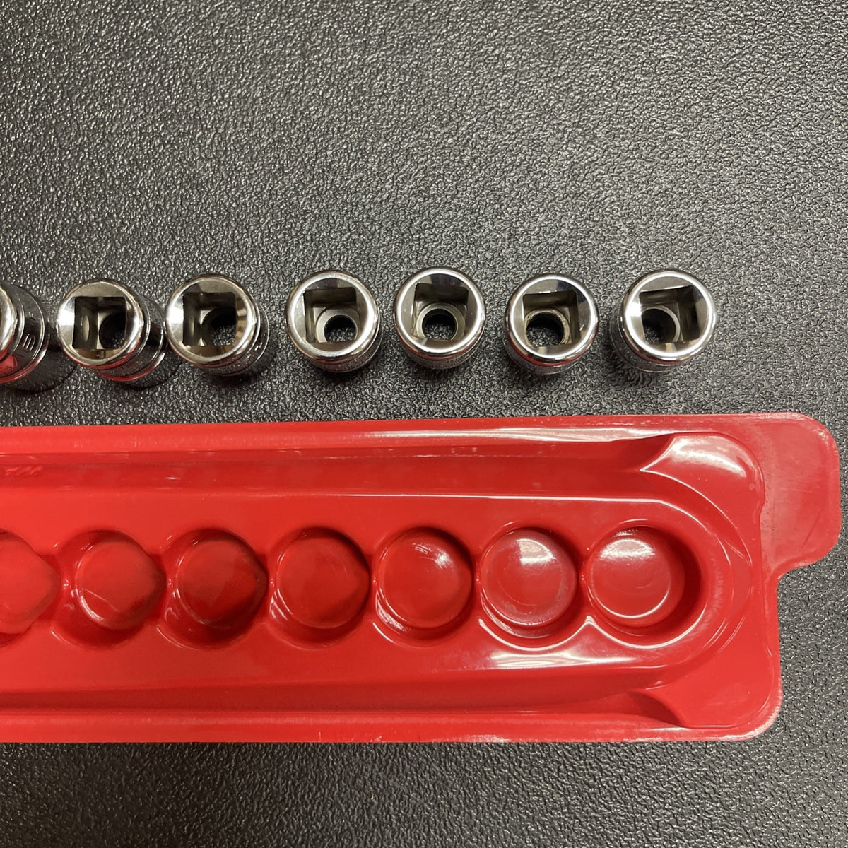 Snap-on 14pc 214FSY 3/8” Drive SAE shallow Socket Set  1/4” To 1” 6 Point Chrome