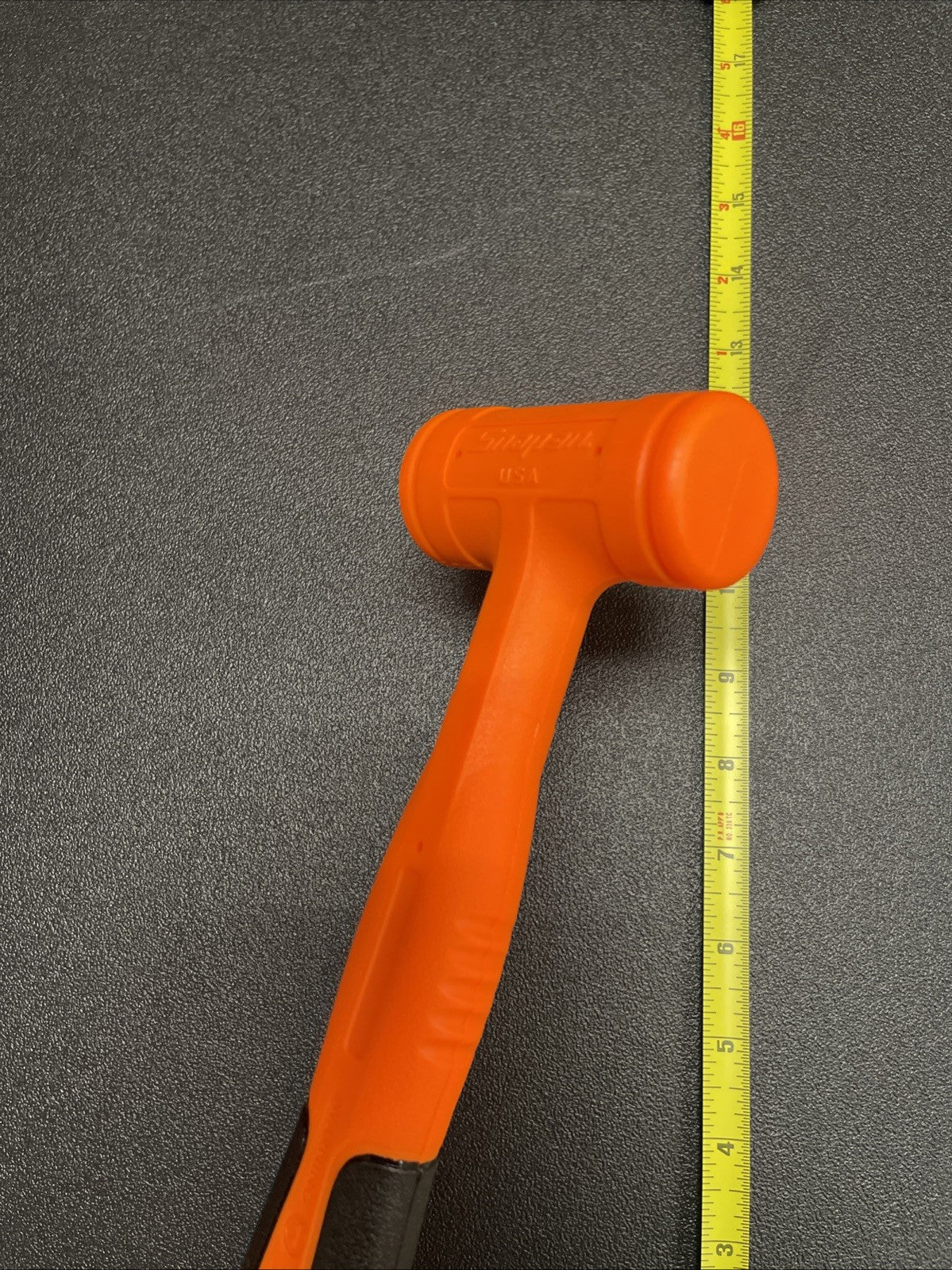 Snap-On hbfe16 16 ounce dead blow soft grip hammer orange NEW!