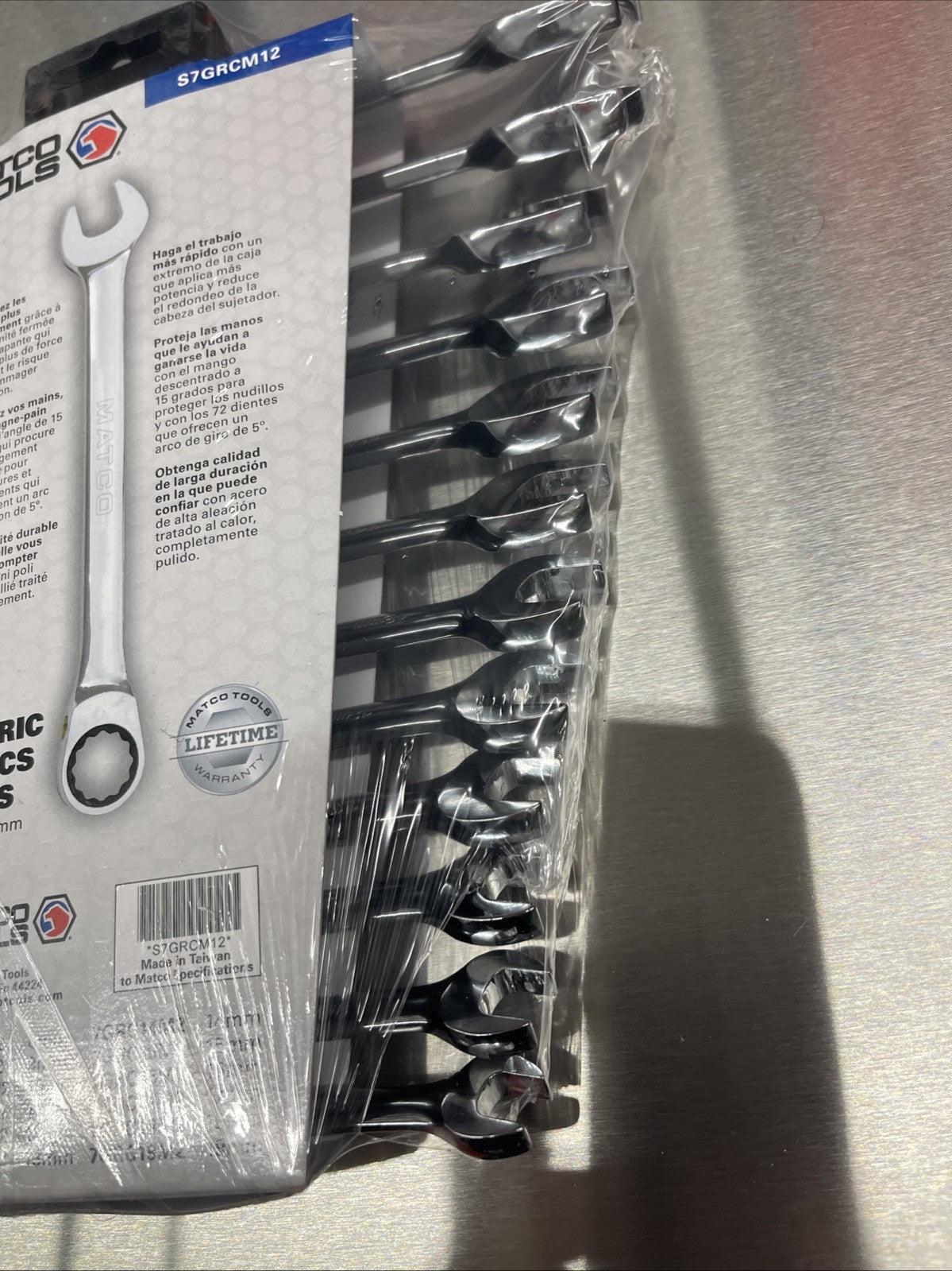 Matco Tools 12 Metric 72 Tooth Combo Ratcheting Wrench Set S7GRCM12 NEW Sealed
