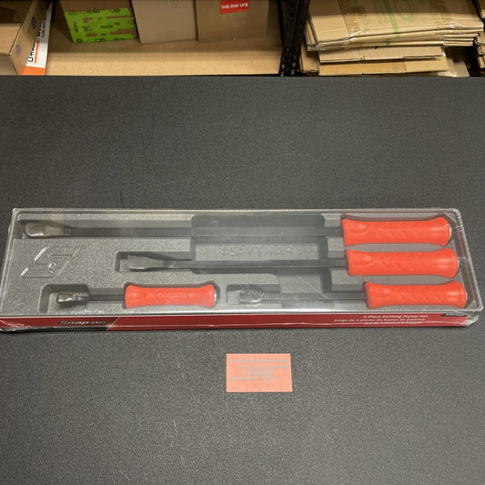 Snap-on Tools USA NEW 4pc ORANGE Hard Grip Striking Prybar Set SPBS704AO