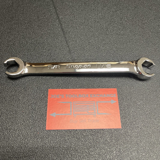 Snap-On Tools USA NEW 5/8" 11/16" SAE Double Flare Nut 6pt Line Wrench RXFS2022B