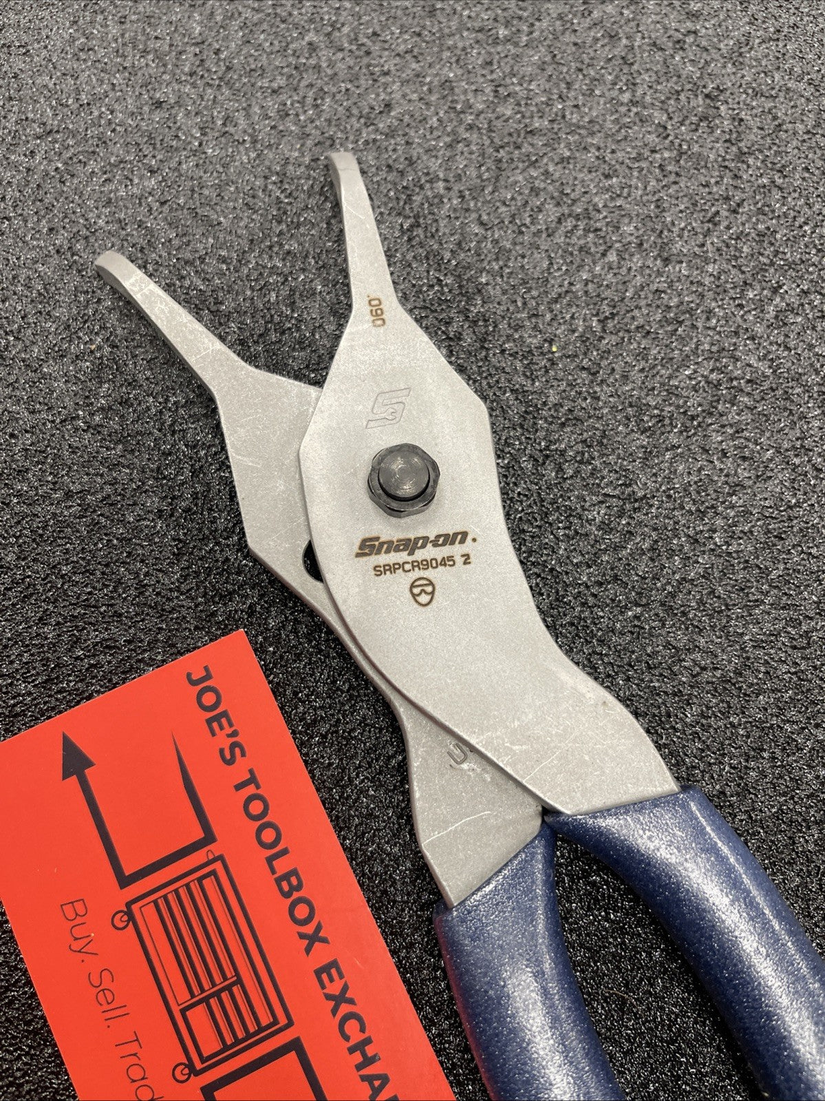 Snap-on Tools USA NEW POWER BLUE 45° Tip .090 Snap Ring Pliers SRPCR9045