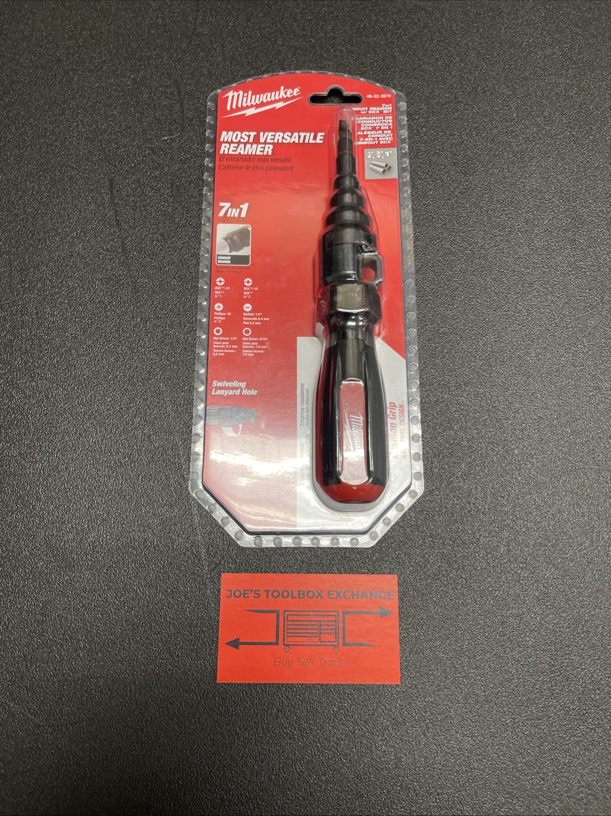 Milwaukee 48-22-2870 7in1 Screwdriver Conduit Reamer With ECX Bit