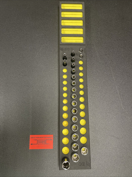Snap-on 221SFMSFHVX 21pc 3/8" Dr. Metric Socket Set 6–20mm Shallow & Deep Hi Viz