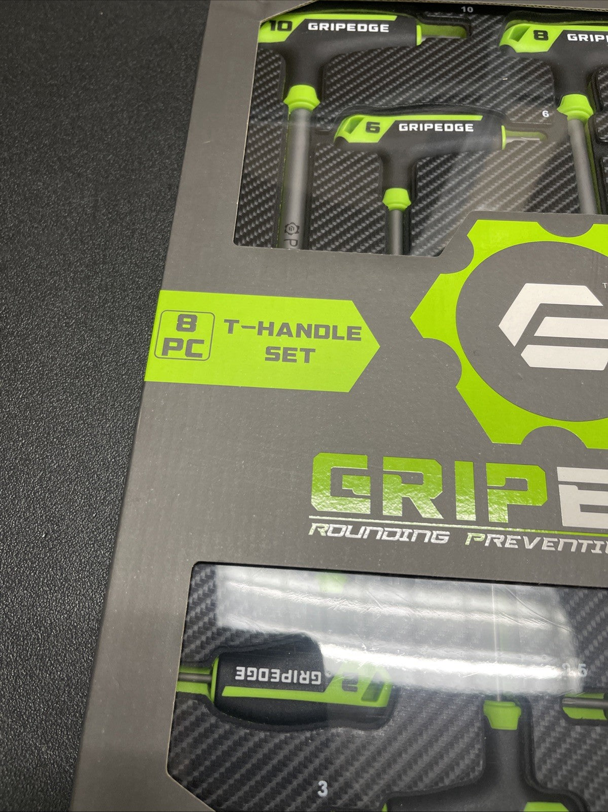 GRIPEDGE 8-PC METRIC HEX T-Handle Driver Set | Sizes - 2, 2.5, 3, 4, 5, 6, 8,...