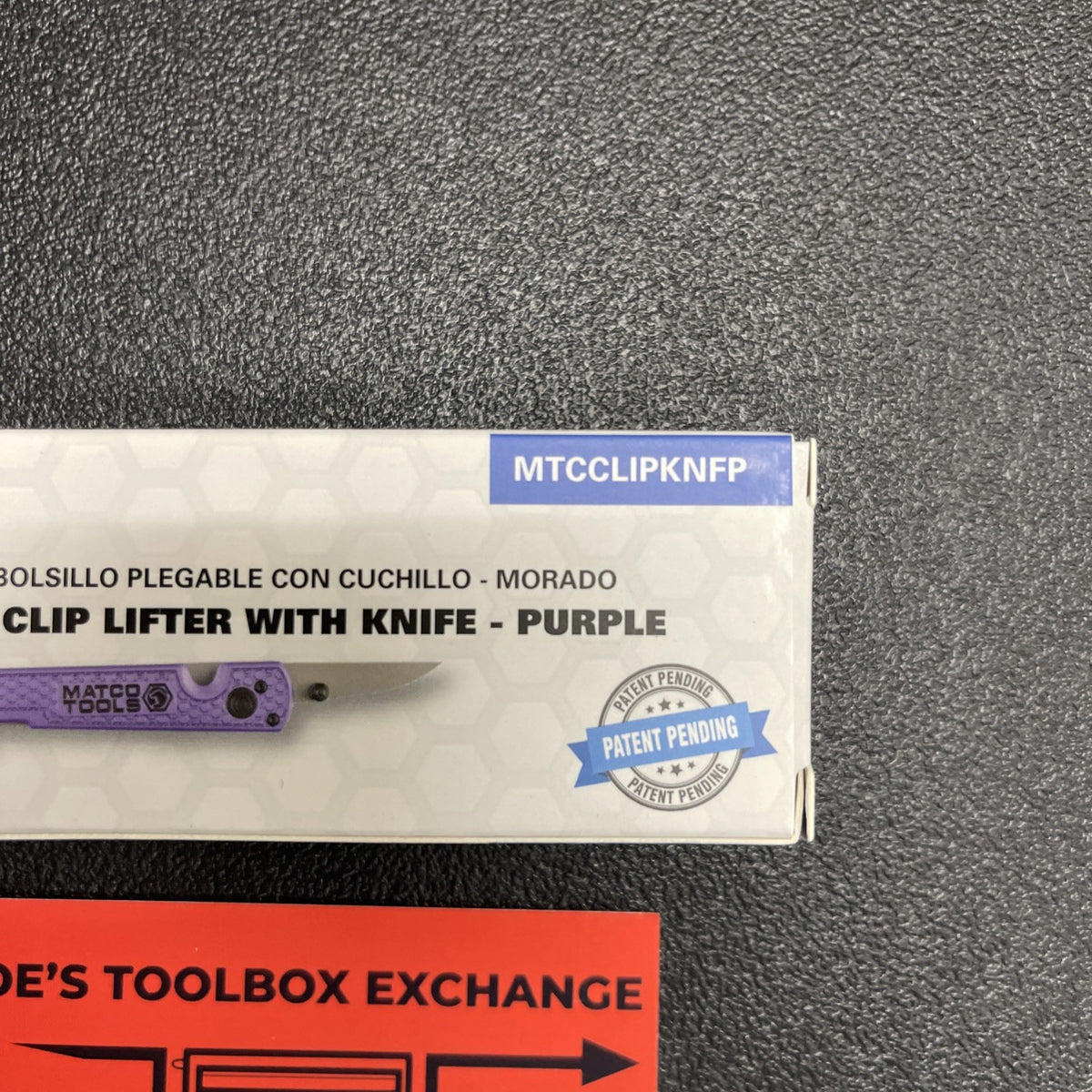 Matco Tools Purple. Folding Panel Clip Lifter Popper Pocket Knife MTCCLIPKNFP
