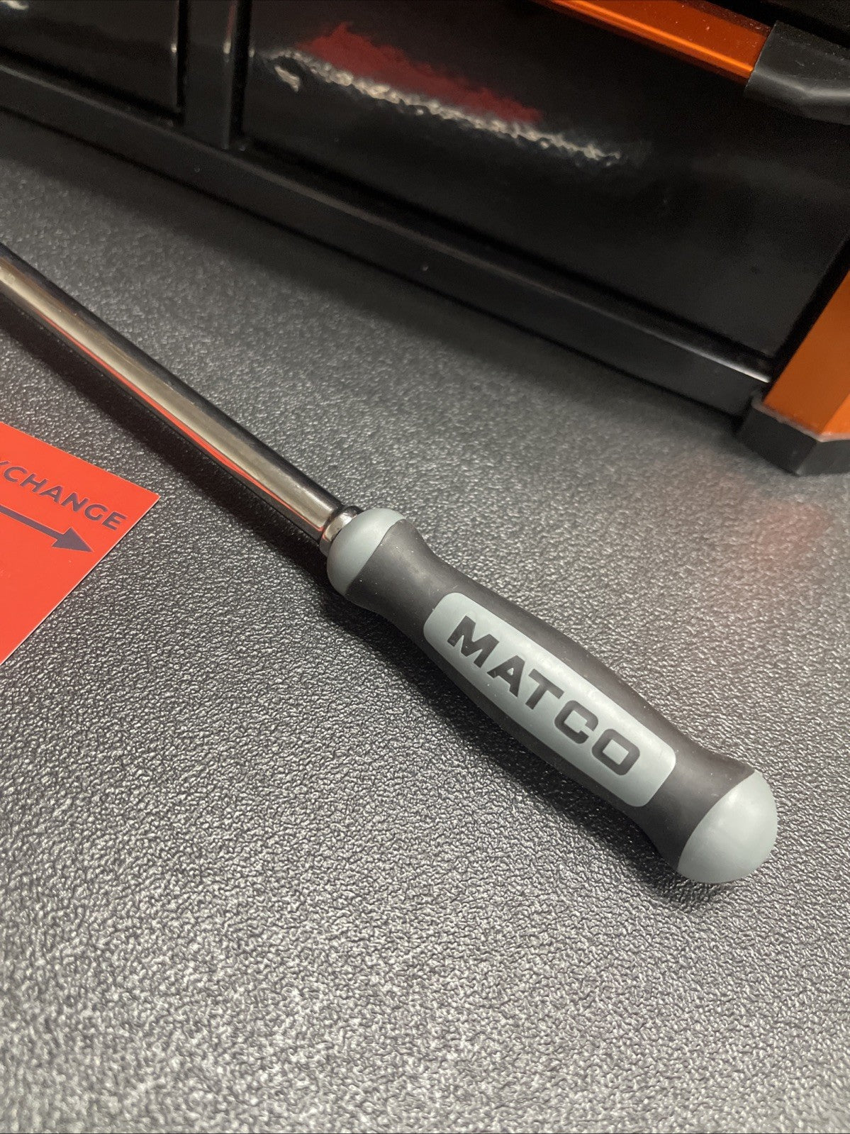 NEW! Matco 1/4" DRIVE 13-3/4" 88 TOOTH FLEX RATCHET ERGO HANDLE GRAY AFR128LFSG