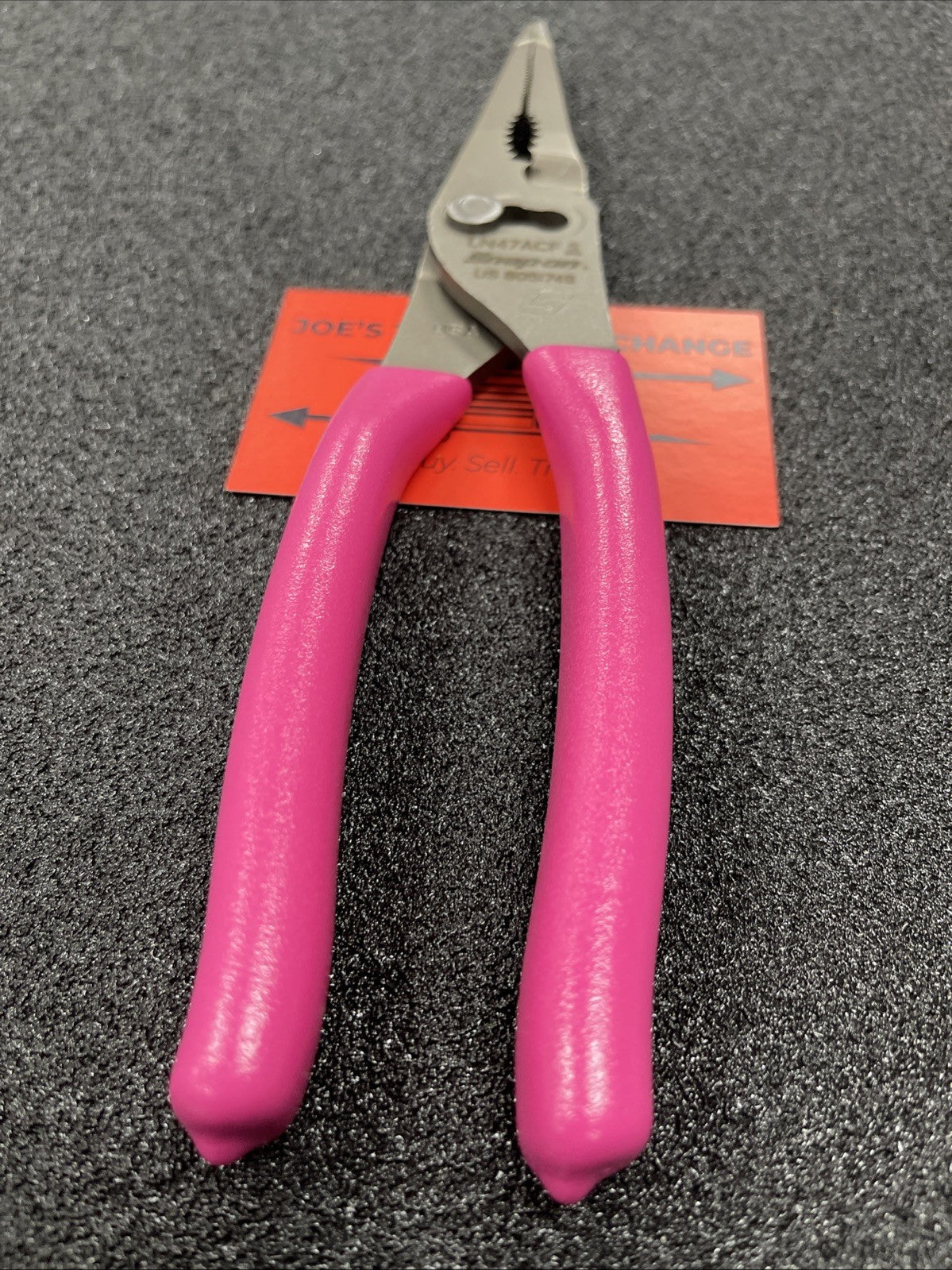 Snap-on Tools ELECTRIC PINK 9" Talon Grip Long Nose Slip Joint Pliers LN47ACFEP
