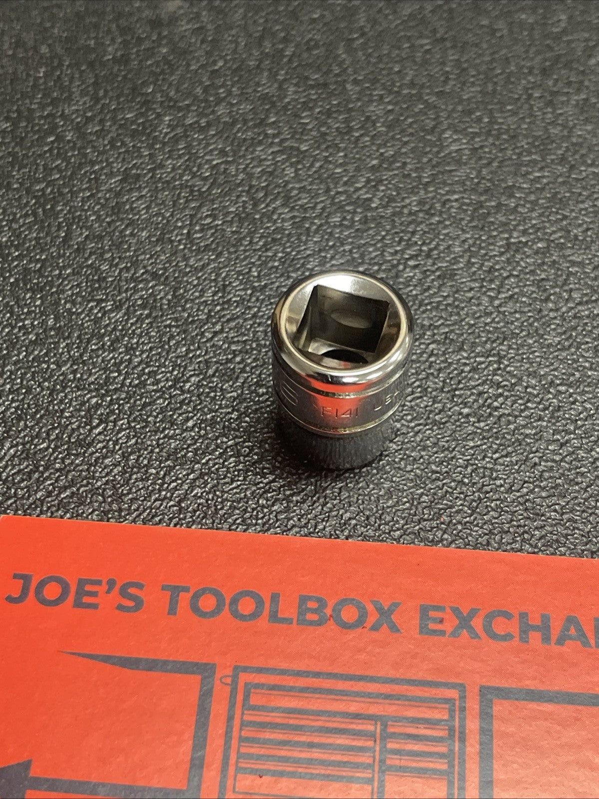 Snap-On Tools USA NEW 3/8" Drive 7/16" SAE 12 Point Shallow Chrome Socket F141