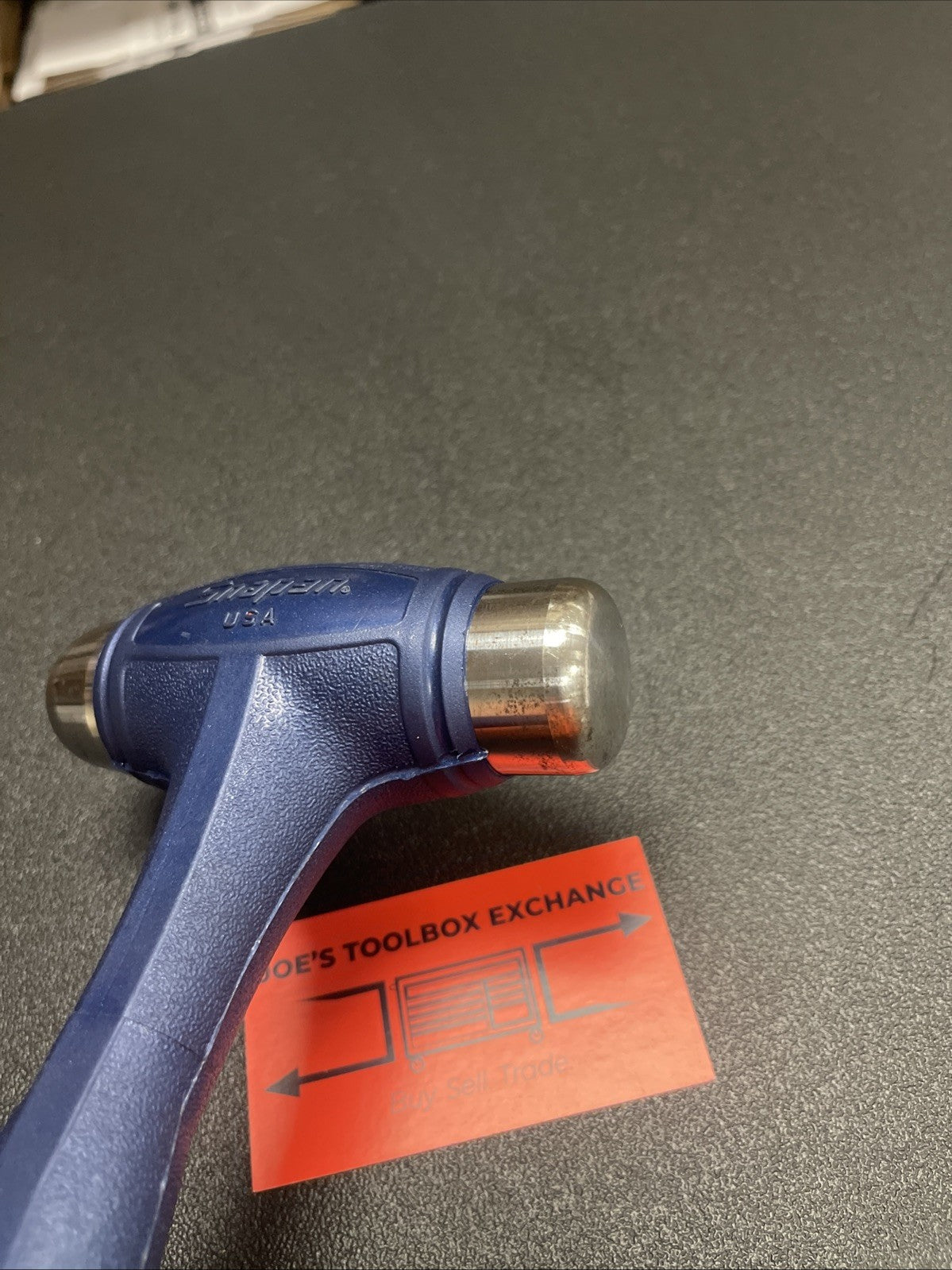Snap-on Tools USA 24oz/680g POWER BLUE Soft Grip Dead Blow Hammer HBBD24MB