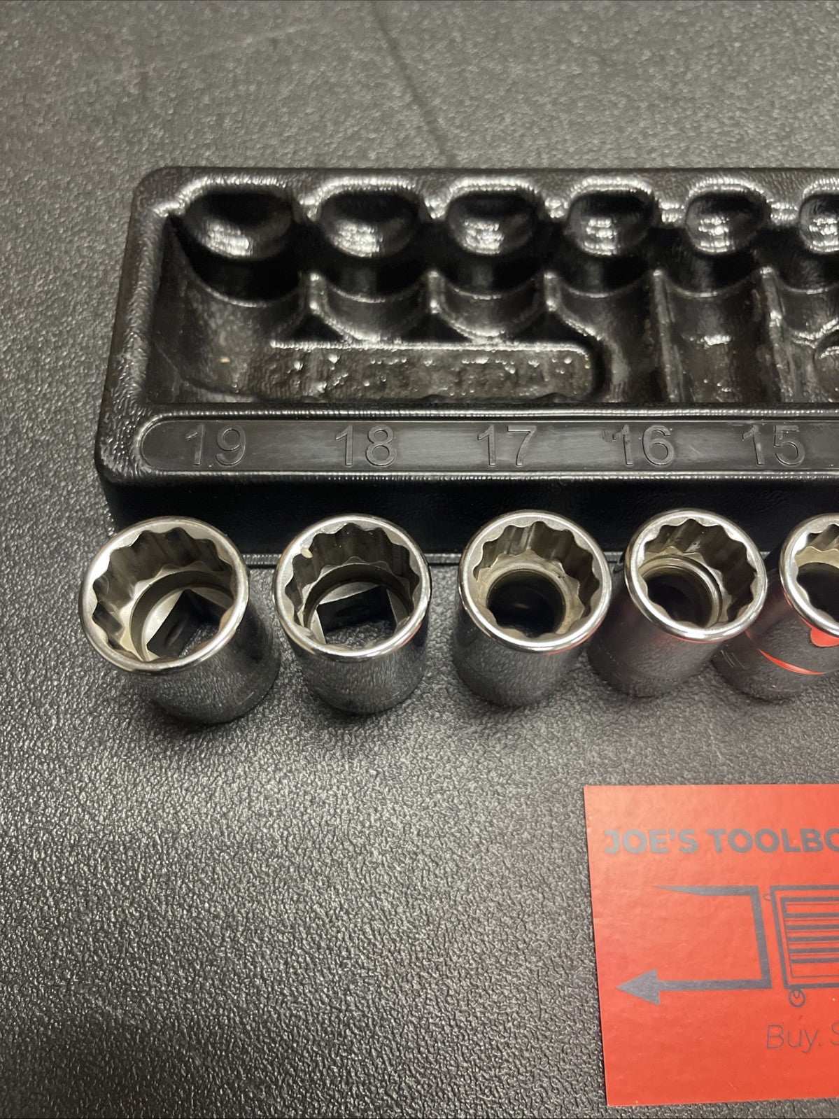 Snap-On NEW 310SWMYA 10-Pc 1/2" Dr 12-Pt Metric Flank Drive Shallow Socket Set