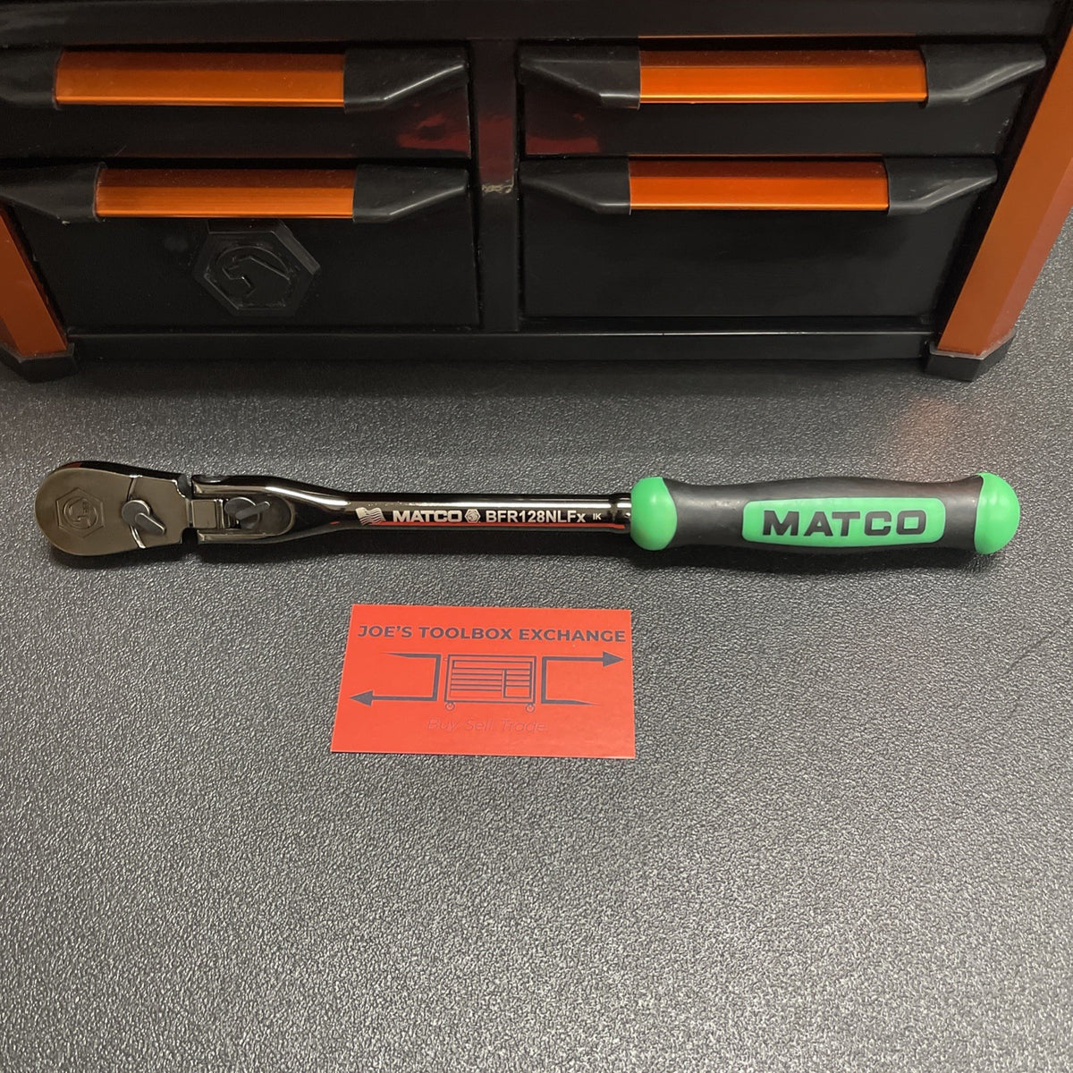 Matco NEW 3/8” Dr. Flex Head Ratchet BFR128NLFx BFR128NLFG GREEN 12-1/2” 88