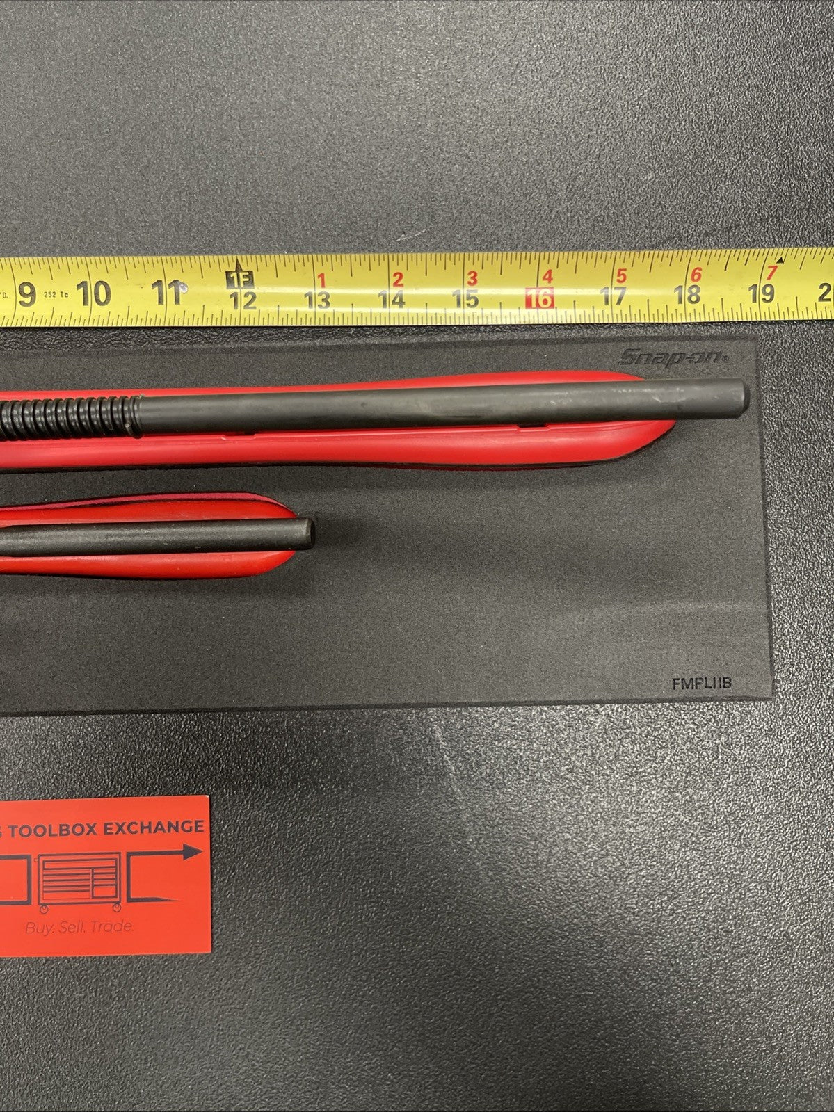 Snap-on Tools SPAIN NEW RED 3-Piece Quick Adjust Plier Wrench Foam Set PWZ300FR