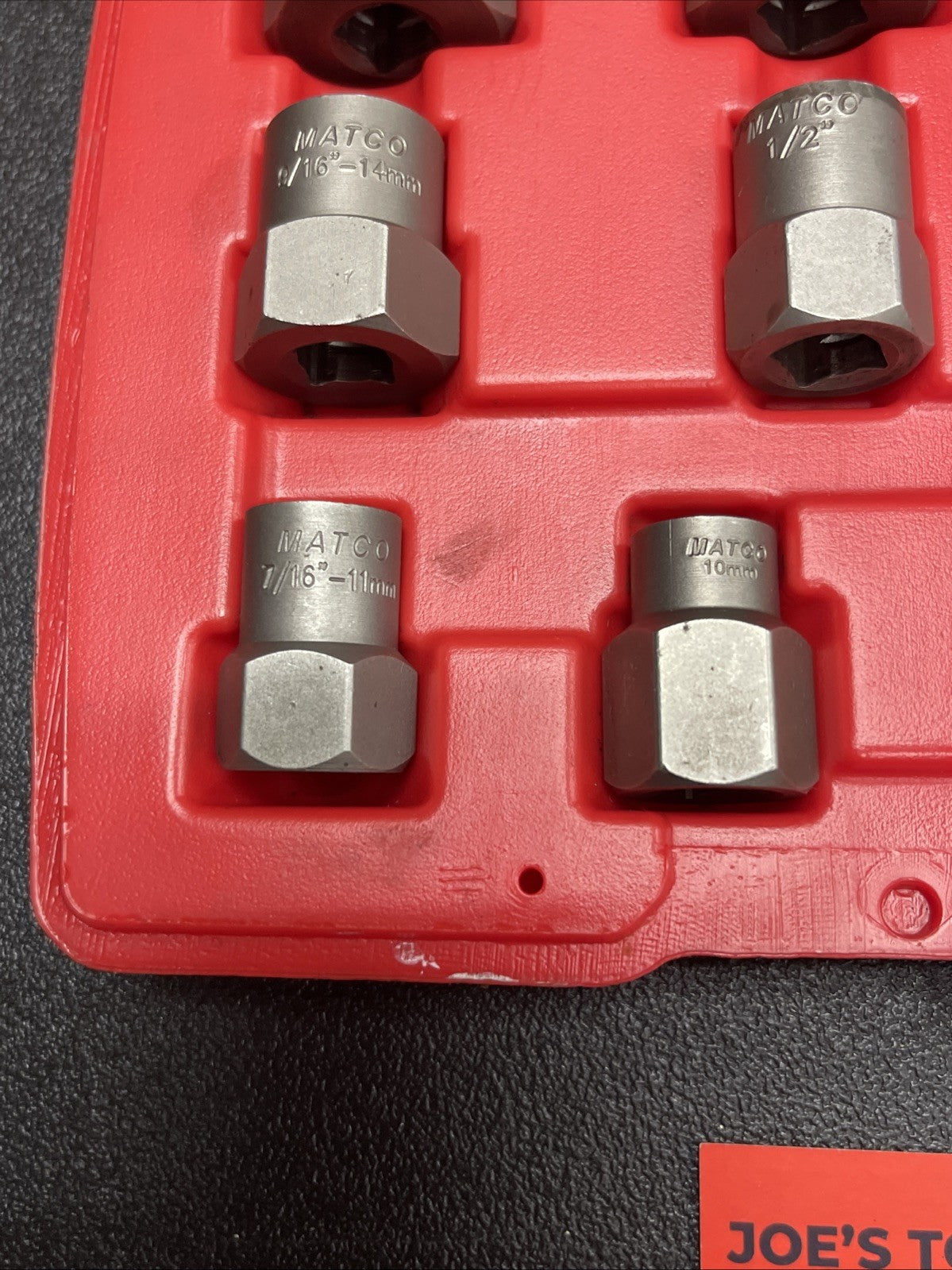 Matco MBX13 13 Piece Bolt Extractor 3/8" Drive 1/4"-3/4", 8mm-19mm
