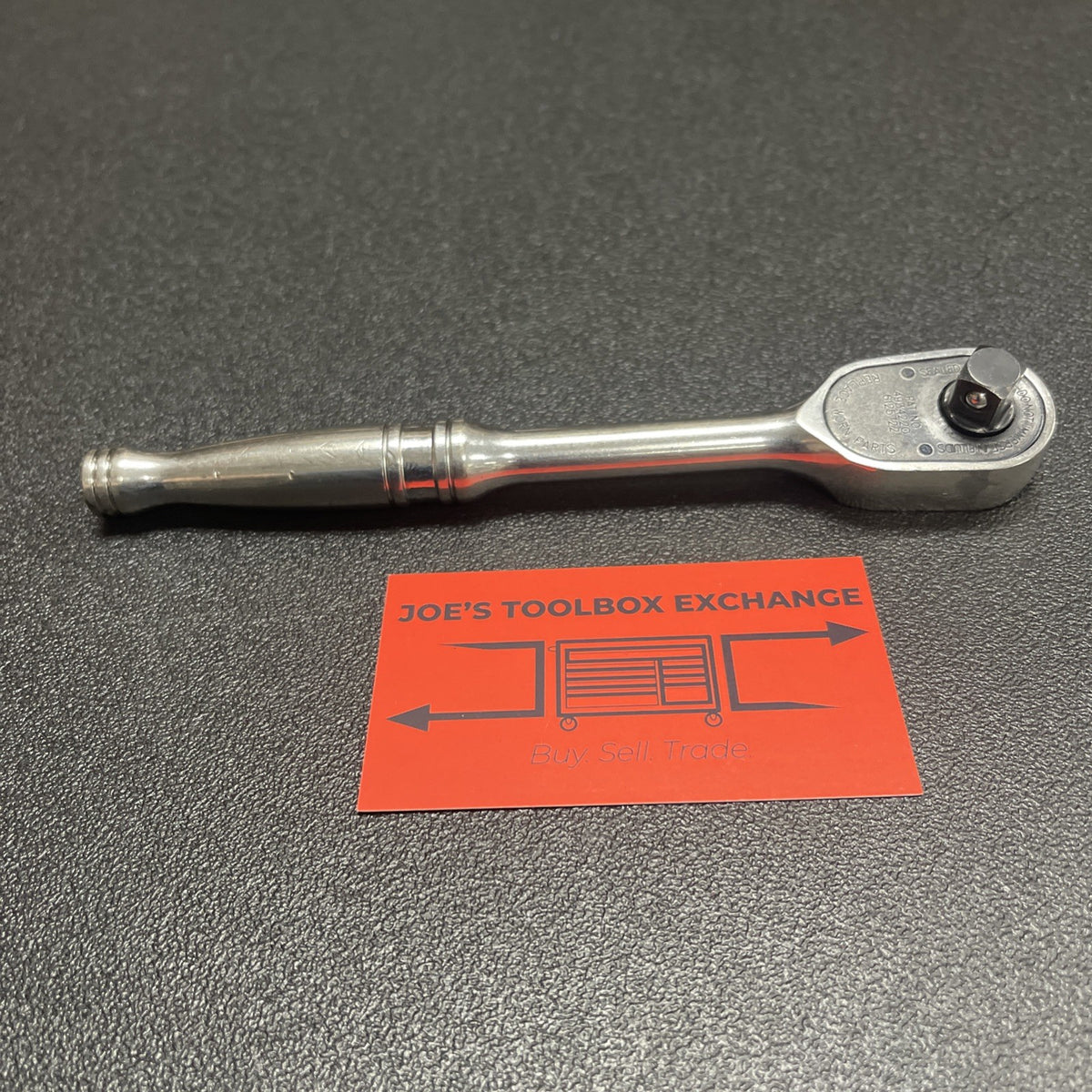 Snap-On F936 3/8" Drive Chrome Handle Fixed-Head Ratchet  USA