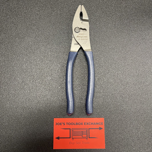 Snap-on Tools NEW POWER BLUE 8" Talon Soft Grip Combo Slip-Joint Pliers 47ACFMB