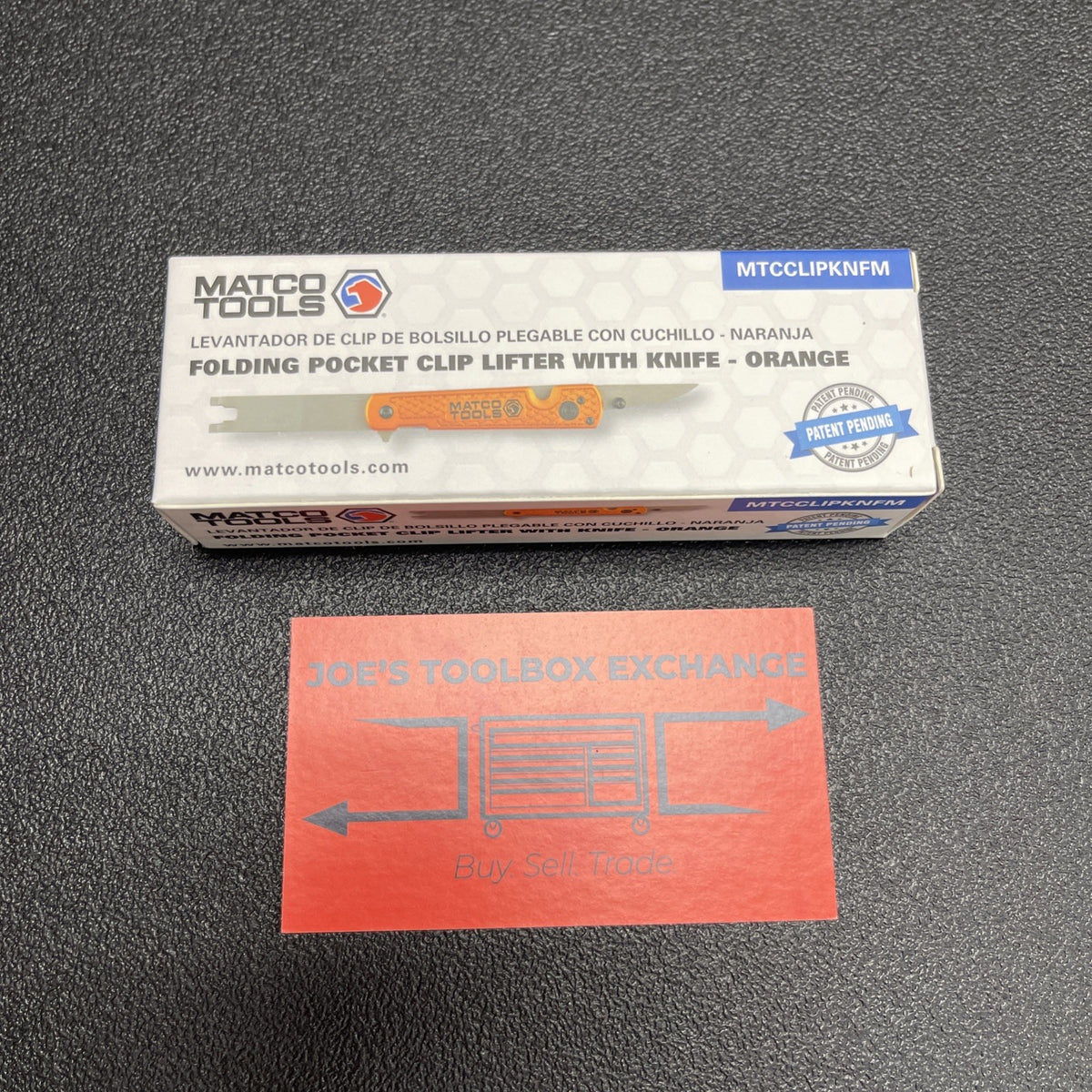 Matco Tools Orange. Folding Panel Clip Lifter Popper Pocket Knife MTCCLIPKNFM