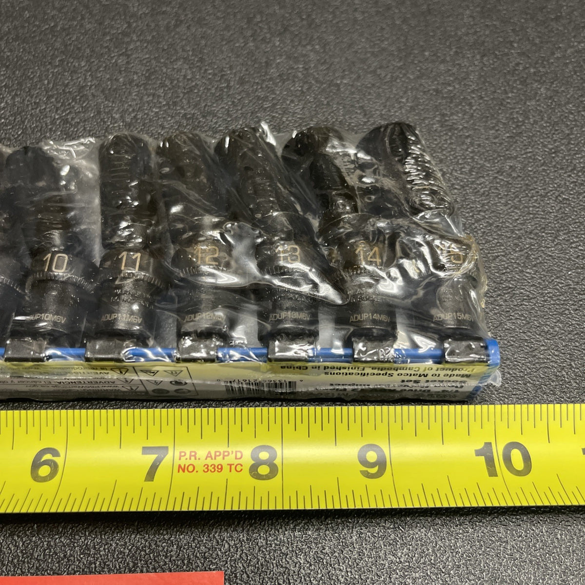 MATCO 12 PIECE 1/4" DRIVE METRIC ADV DEEP UNIVERSAL IMPACT SOCKET SET SADUPM126V