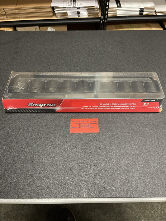 Snap-on NEW 10pc 1/2" Dr Metric Shallow Impact Socket Set 25–36mm 310IMMADDON