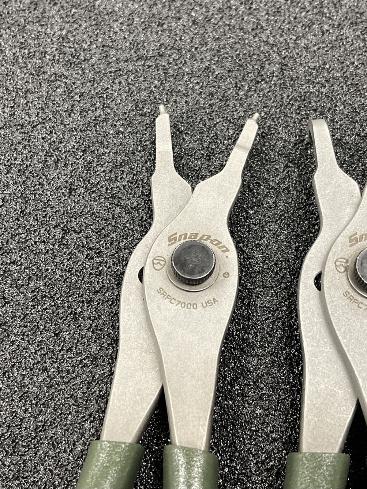 Snap-on Tools USA NEW 4-Piece COMBAT GREEN Soft Grip Snap Ring Pliers Lot Set