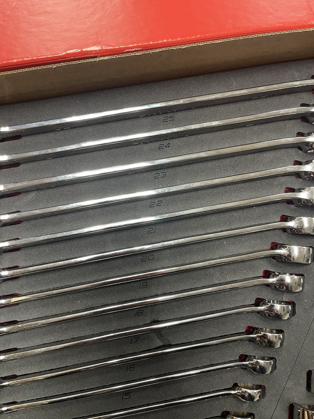 Snap-on Tools NEW RED 38pc MASTER Flank Drive PLUS Wrench Set SOEXFSET1BR