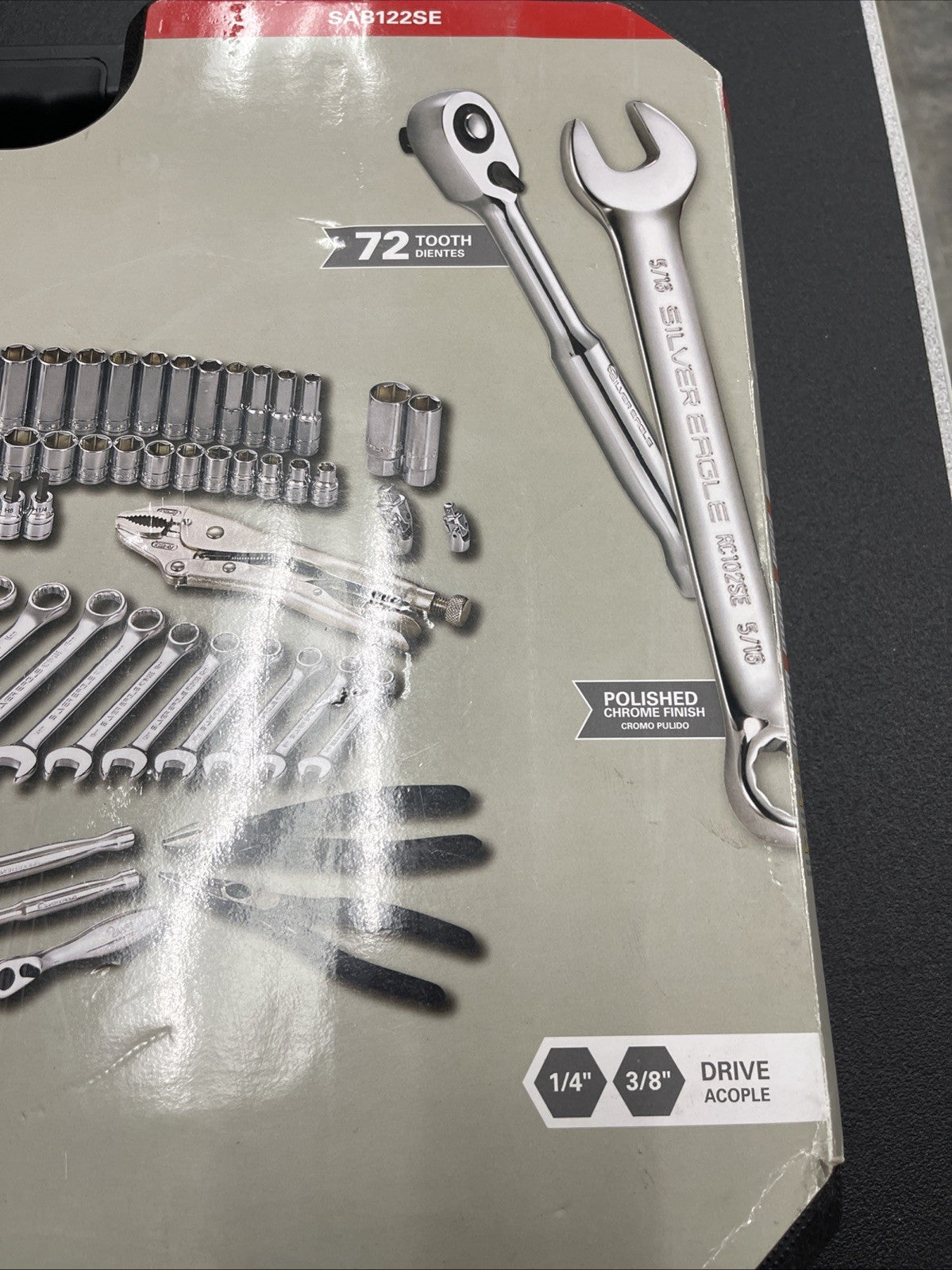 Matco Tools SAB122SE 122 PIECE 1/4" & 3/8" DRIVE SILVER EAGLE® MASTER TOOL SET