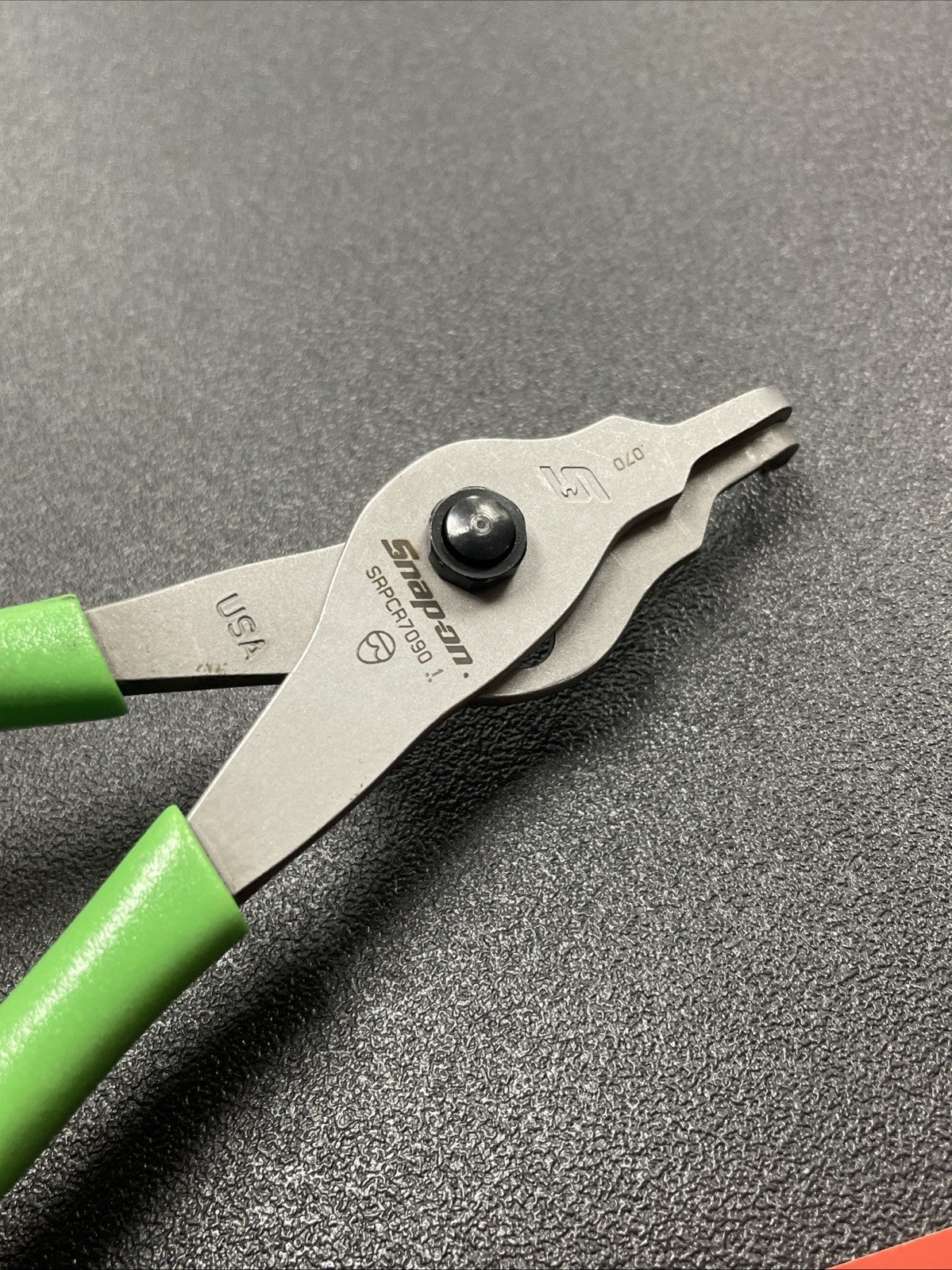 Snap-on Tools USA NEW STYLE GREEN  .070 Tip 90° Snap Ring Pliers SRPCR7090G