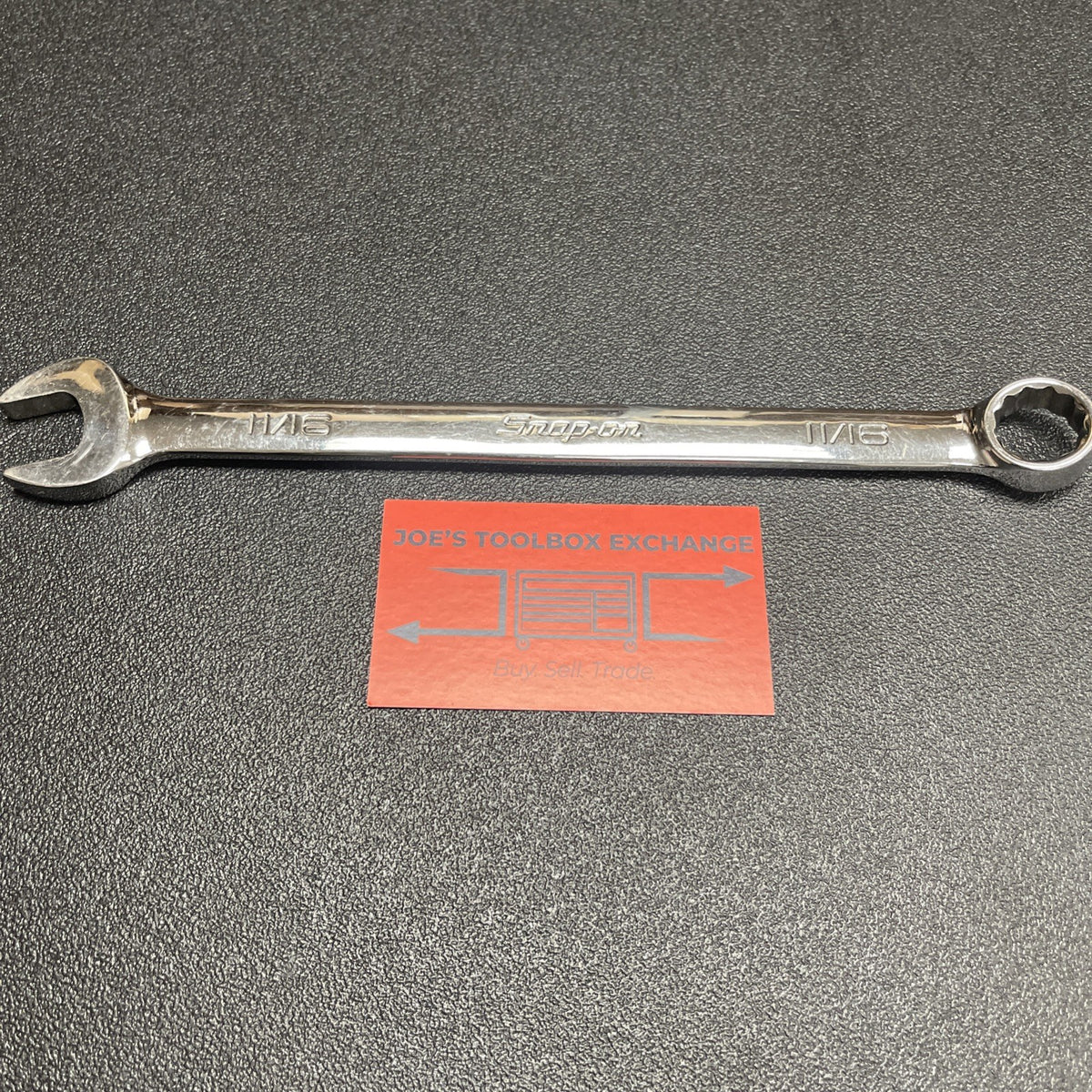 Snap-on Tools USA 11/16" SAE Standard Length Chrome Combo Wrench OEX22B