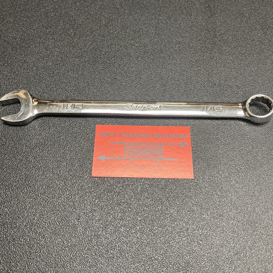 Snap-on Tools USA 11/16" SAE Standard Length Chrome Combo Wrench OEX22B