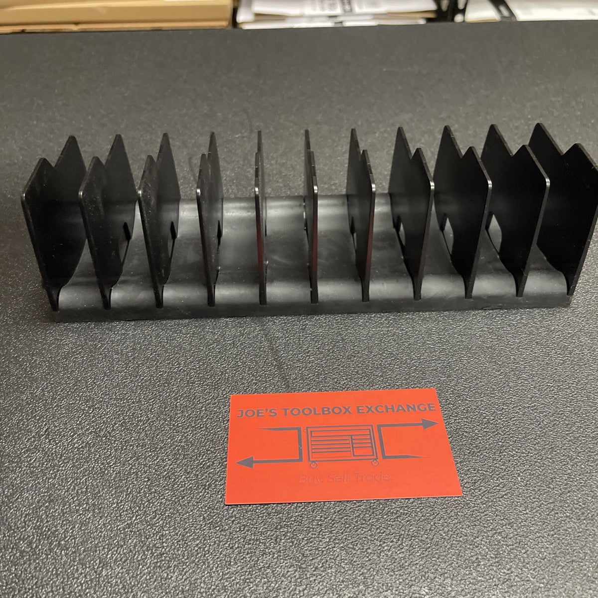Snap-on Tools USA BLACK 10" Anti-Slip Plier Organizer Rack KAPL10
