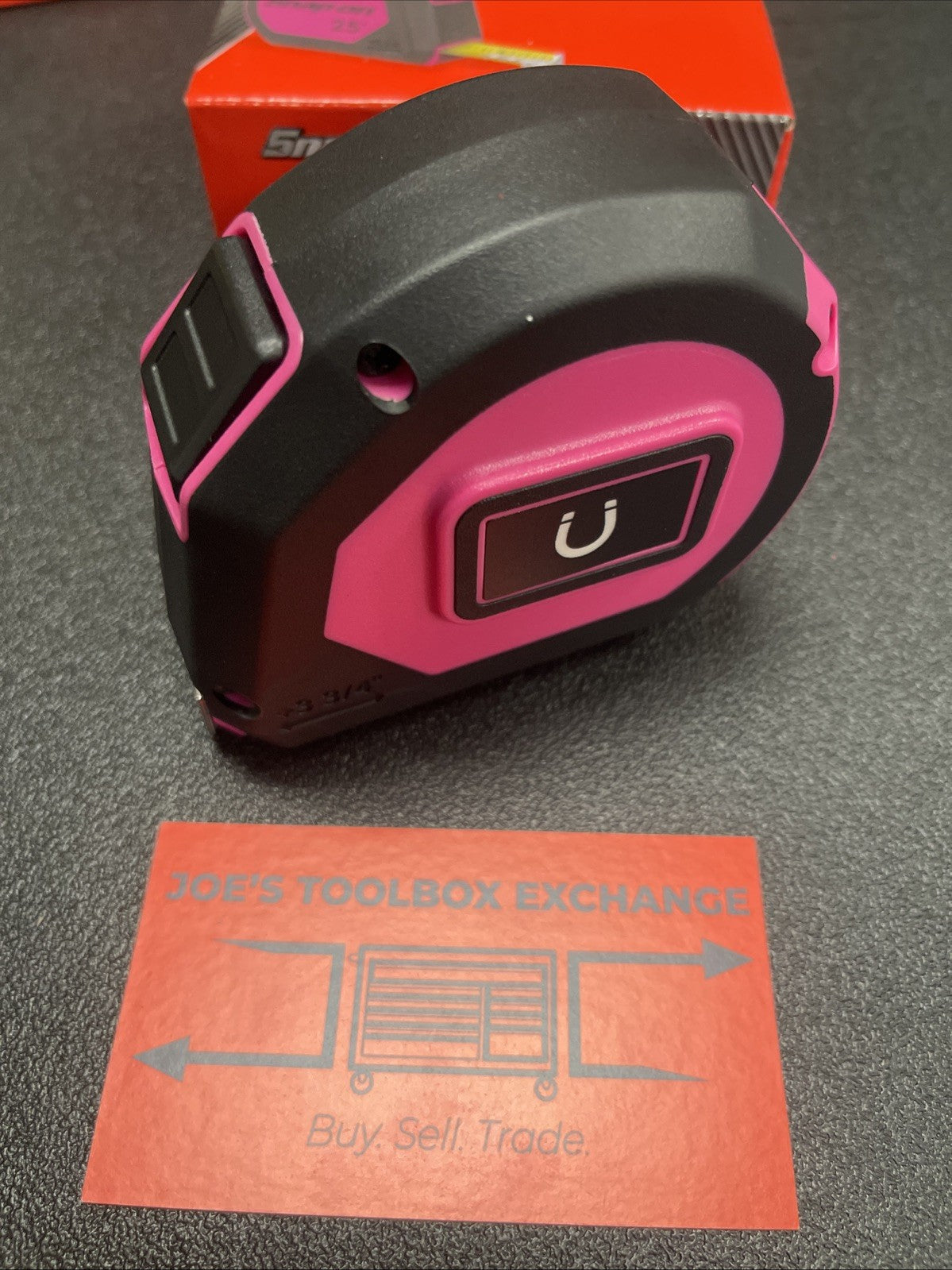 Snap-on Tools NEW Electric Pink 25' SAE Tape Measure TPMC25EP