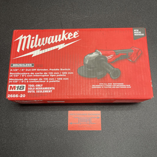 Milwaukee 2686-20 M18 18V Brushless Cordless 4-1/2" / 5" Cut-Off Grinder
