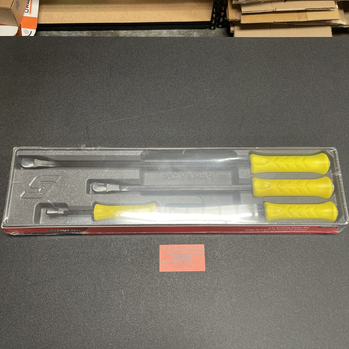 Snap-on Tools USA NEW HI VIZ 4 pc Striking Prybar Set 8” 12” 18” 24” SPBS704AHV