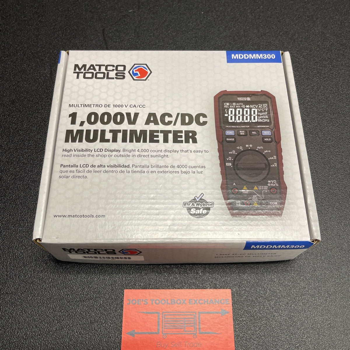 Matco Tools NEW MDDMM300 1000V True RMS AC/DC Multimeter