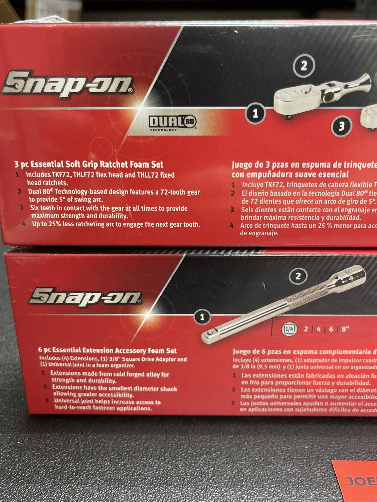 Snap-on 153gss02fmb 53 pc 1/4” essential metric sae sockets ratchets extensions
