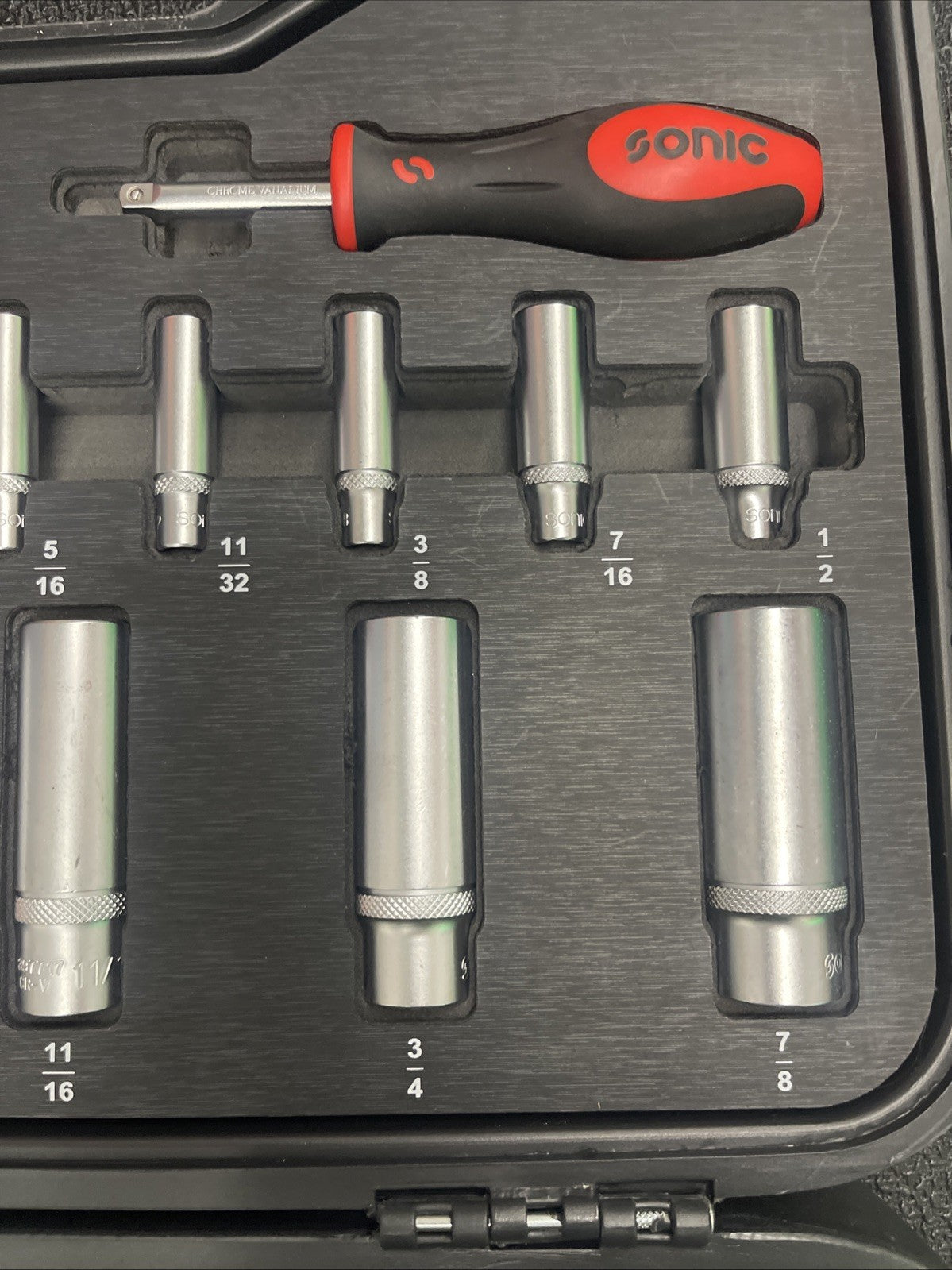 Sonic Socket Wrench Set MCS SAE SOCKET SET 1/4" 1/2", 85-PCS NEW