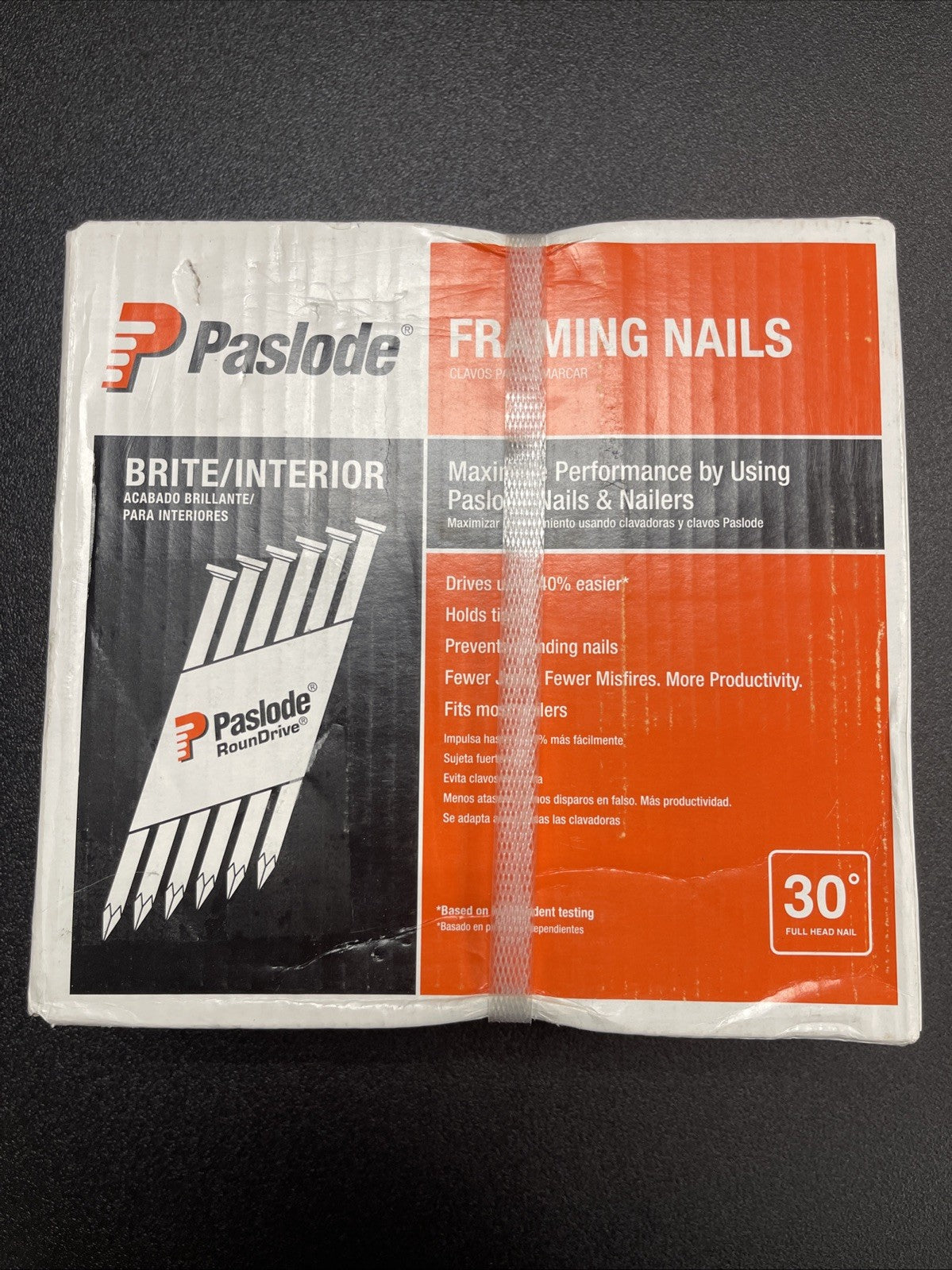 Paslode Framing Nails Smooth Full Head 30°  3"x .131" 2500ct 650830