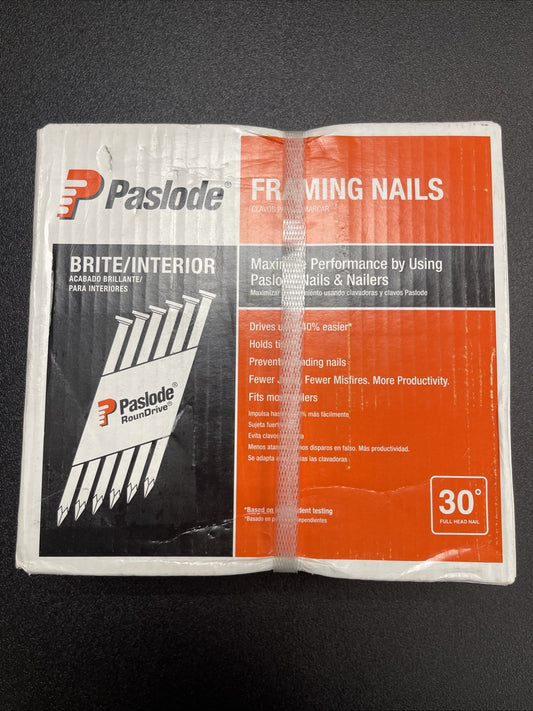 Paslode Framing Nails Smooth Full Head 30°  3"x .131" 2500ct 650830