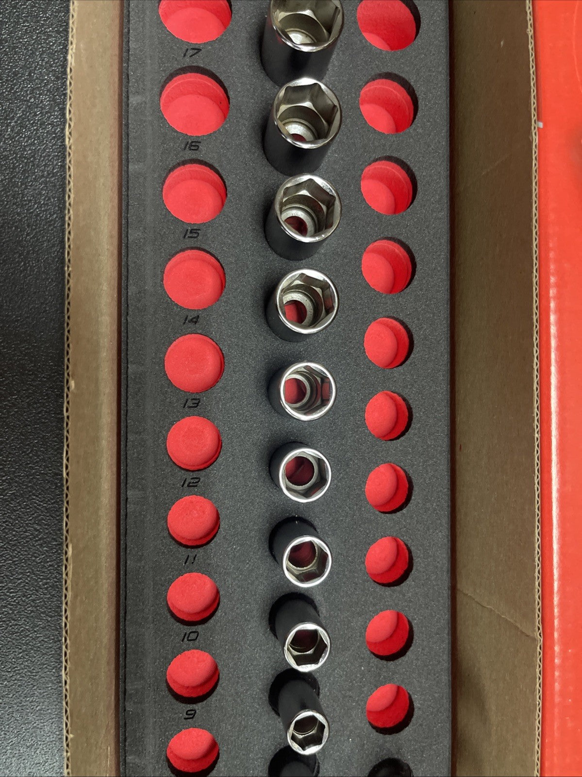 For Snap-on 221SFMSFRX 21pc 3/8" Drive Metric Socket Set 6–20mm Shallow & Deep